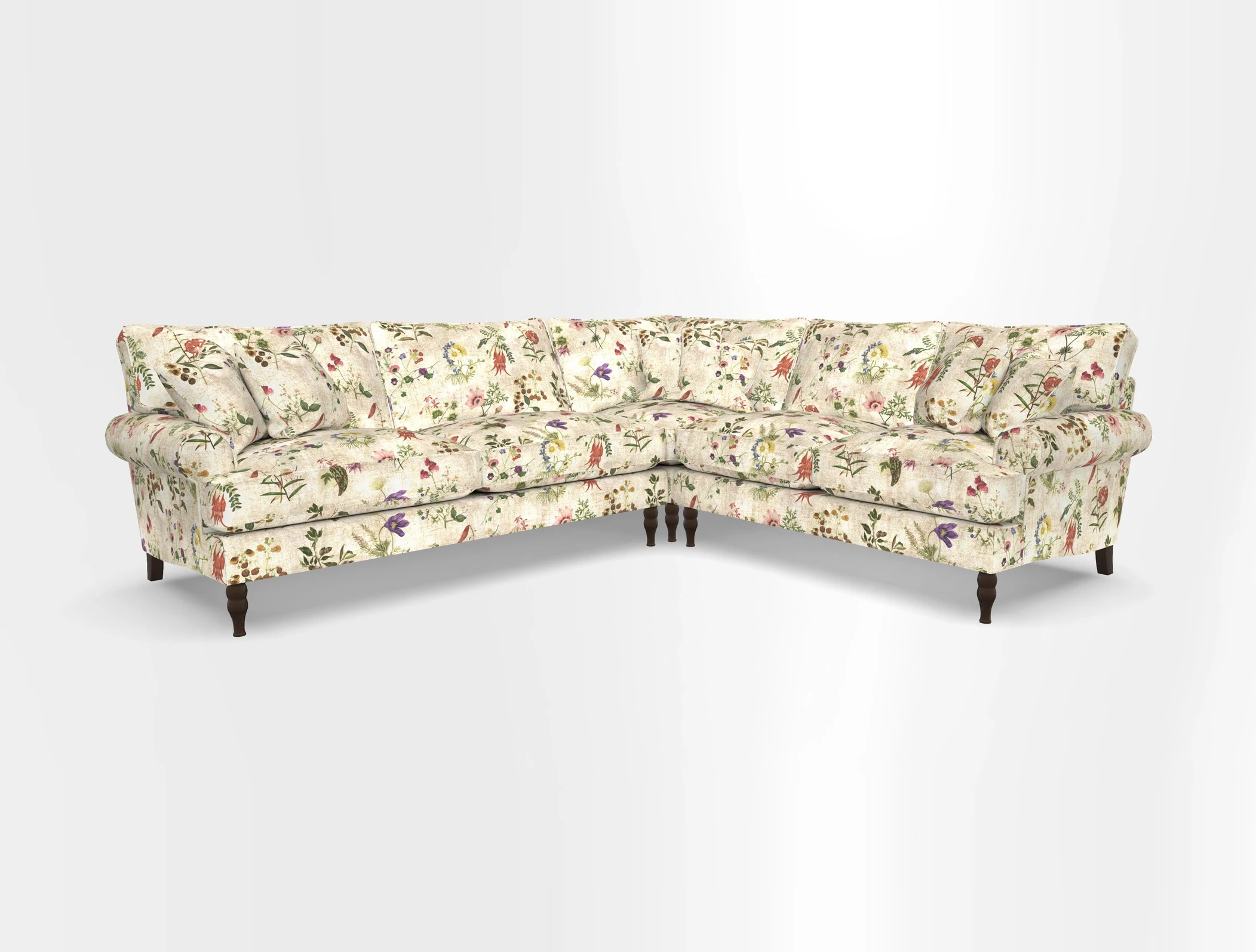 Cooksbridge corner sofa LHF in Cloth 21 Oak Leaf Beech
