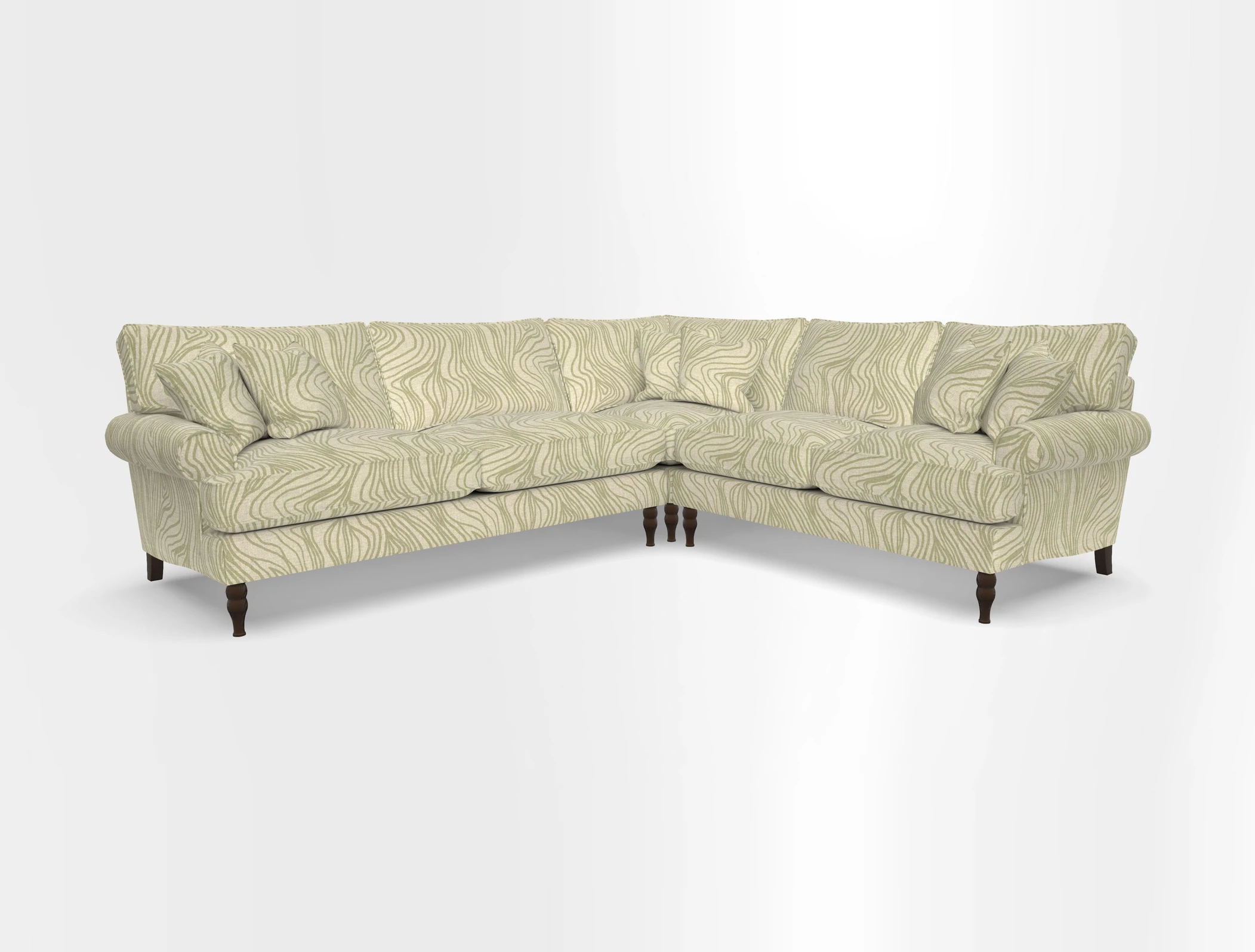 Cooksbridge corner sofa LHF in Cloth 21 Oak Leaf Beech