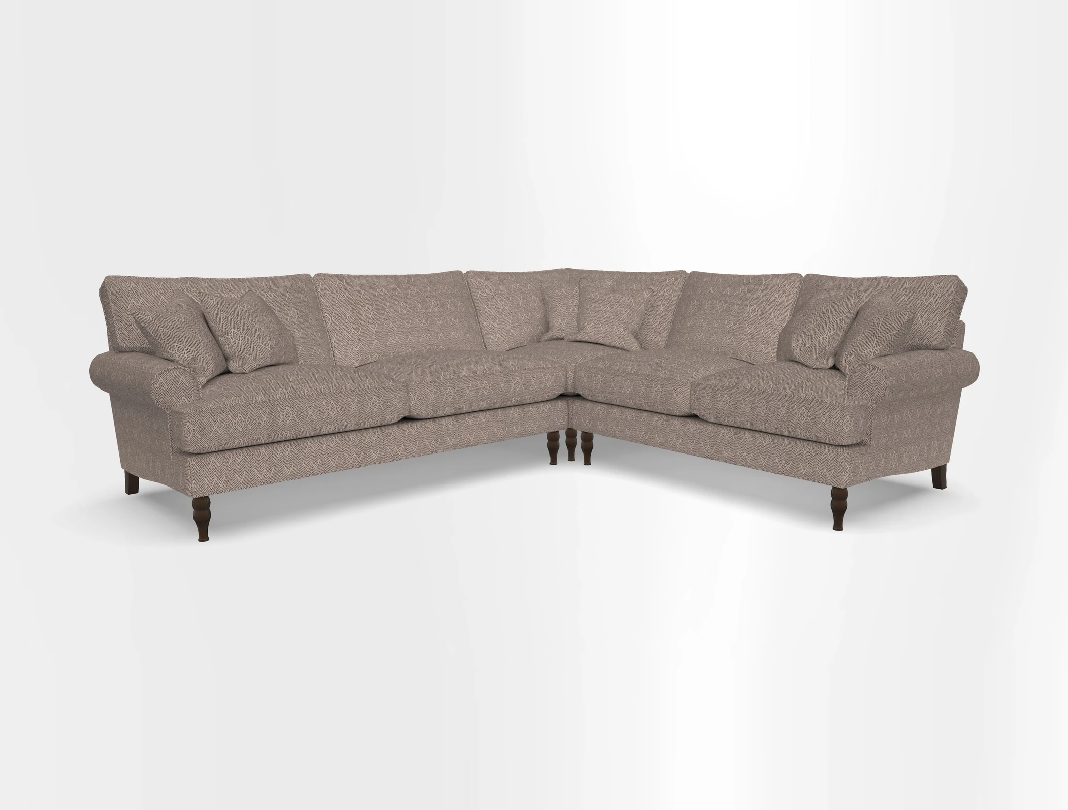 Cooksbridge corner sofa LHF in Cloth 21 Oak Leaf Beech