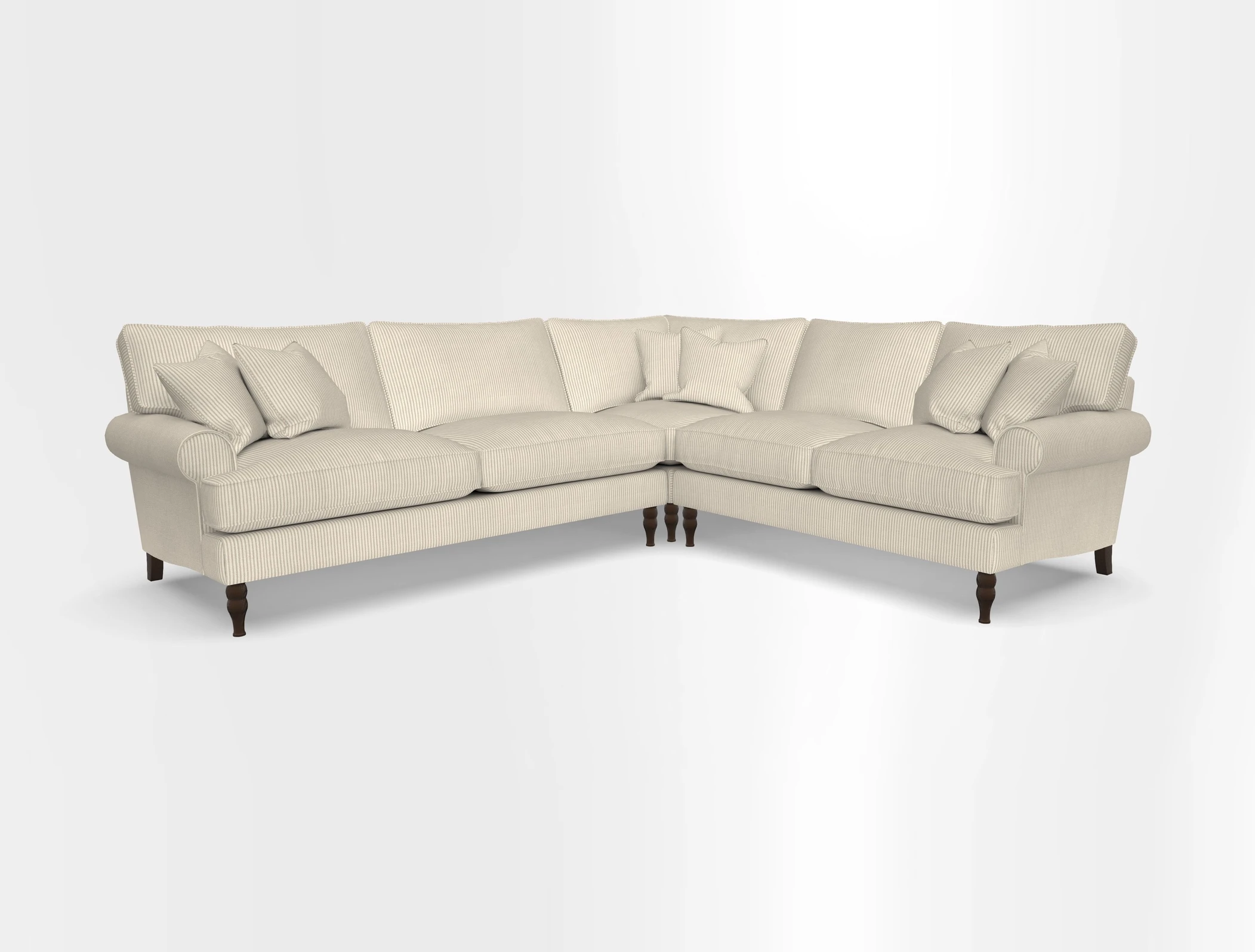 Cooksbridge corner sofa LHF in Cloth 21 Oak Leaf Beech