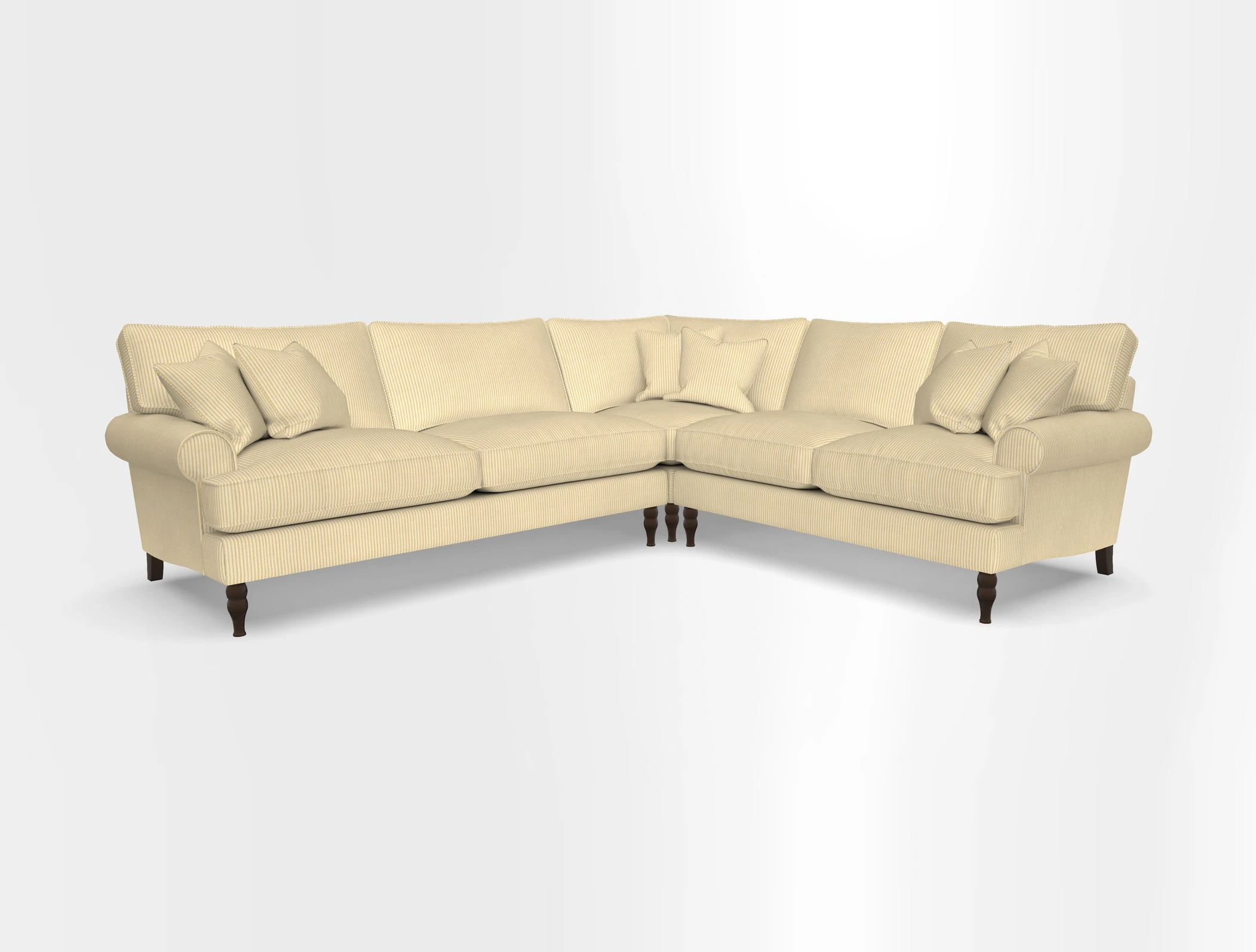 Cooksbridge corner sofa LHF in Cloth 21 Oak Leaf Beech
