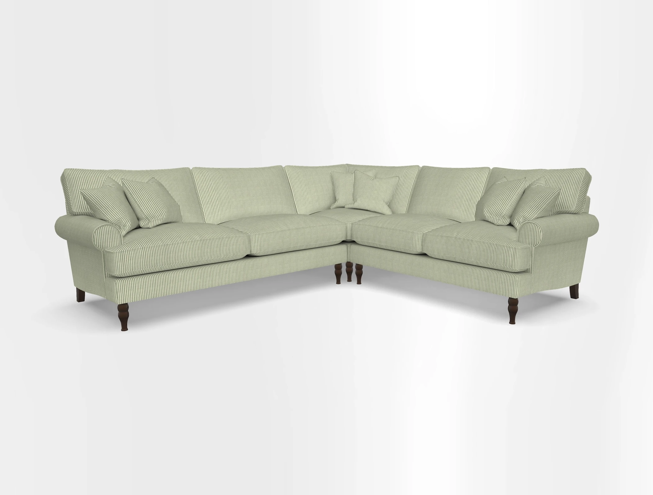 Cooksbridge corner sofa LHF in Cloth 21 Oak Leaf Beech