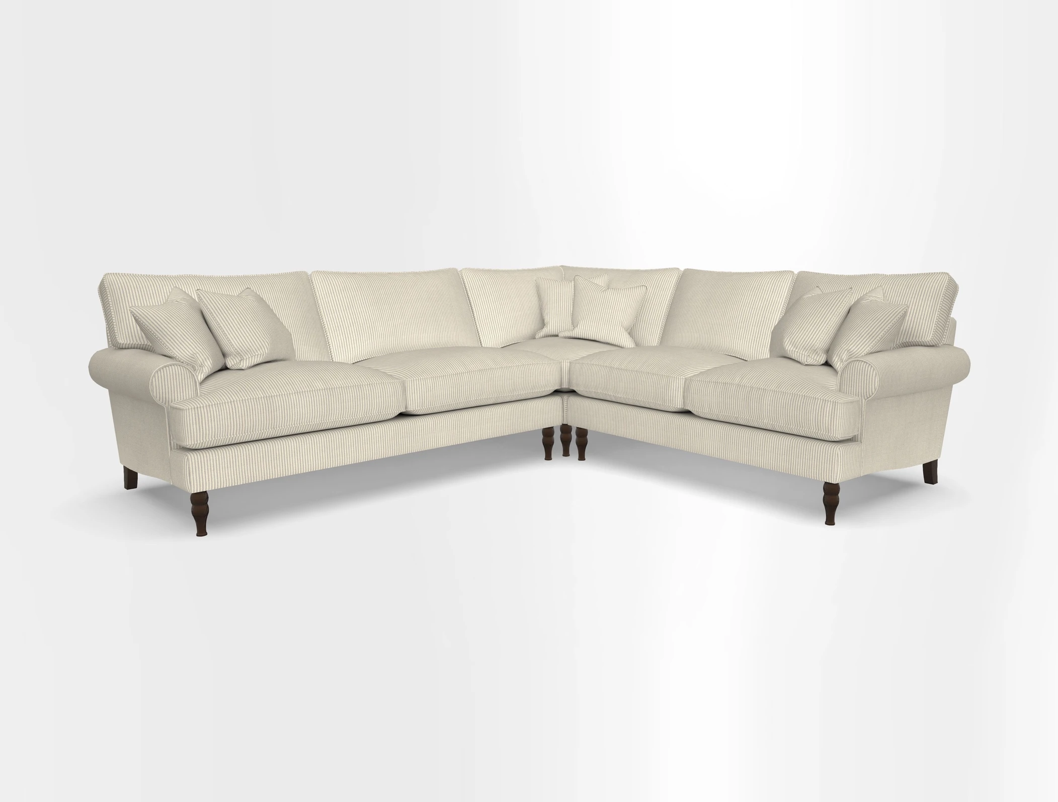 Cooksbridge corner sofa LHF in Cloth 21 Oak Leaf Beech