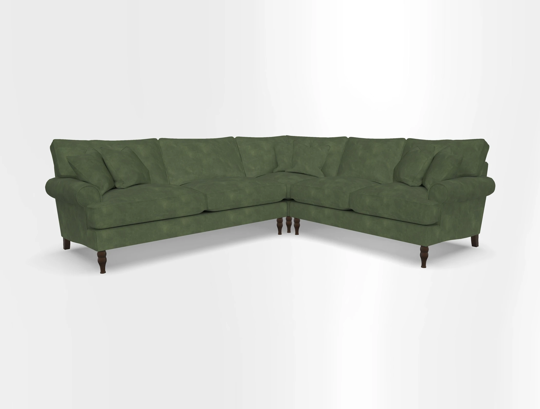 Cooksbridge corner sofa LHF in Cloth 21 Oak Leaf Beech