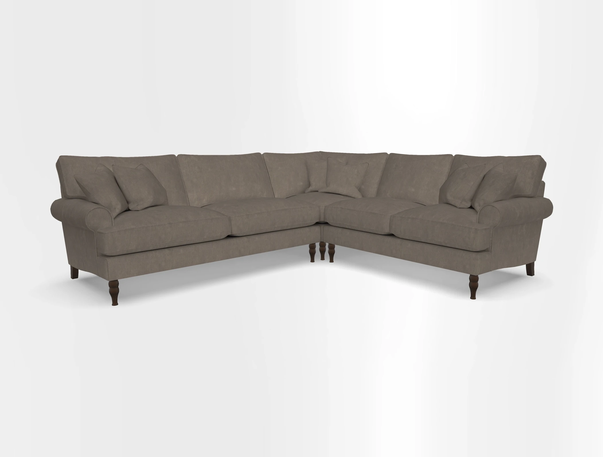 Cooksbridge corner sofa LHF in Cloth 21 Oak Leaf Beech