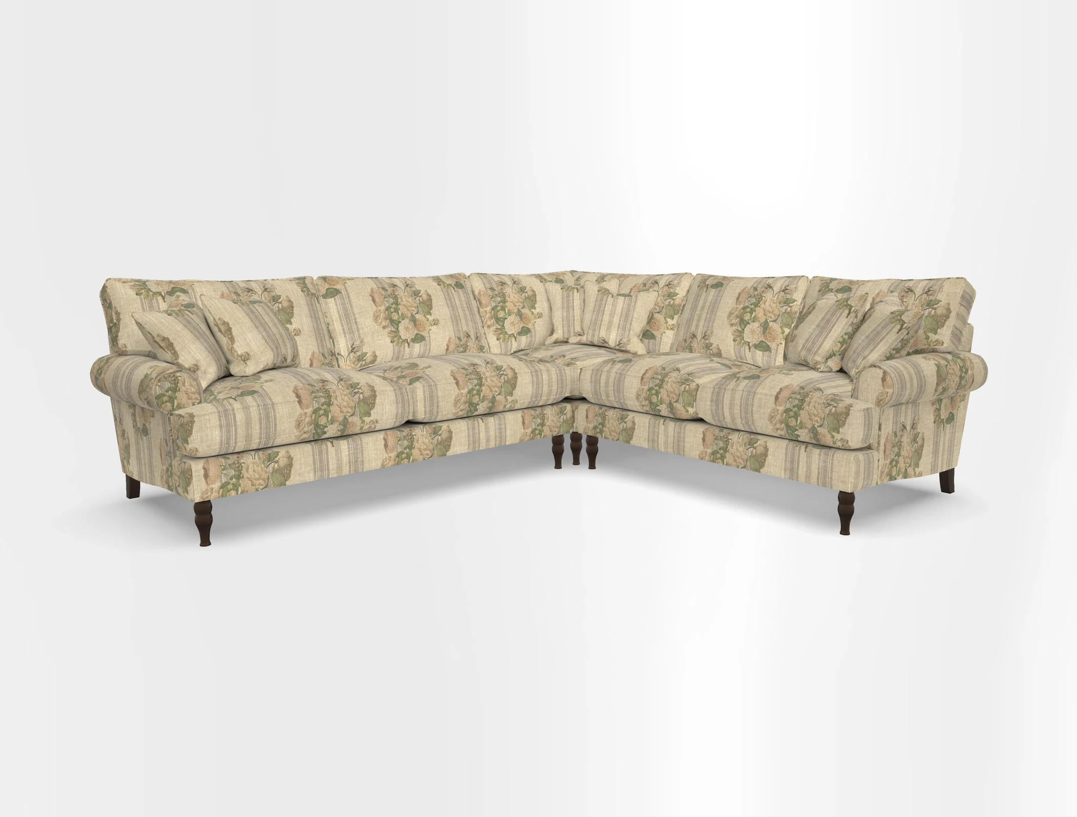 Cooksbridge corner sofa LHF in Cloth 21 Oak Leaf Beech