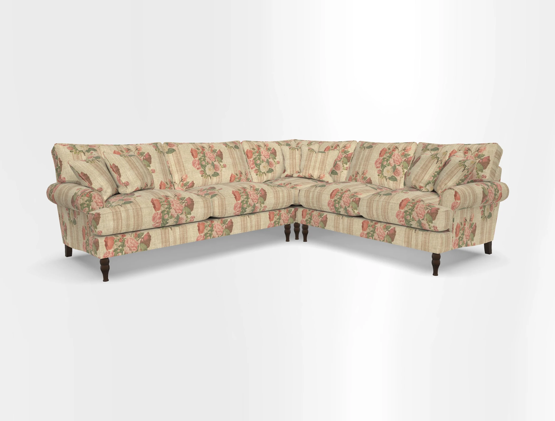 Cooksbridge corner sofa LHF in Cloth 21 Oak Leaf Beech
