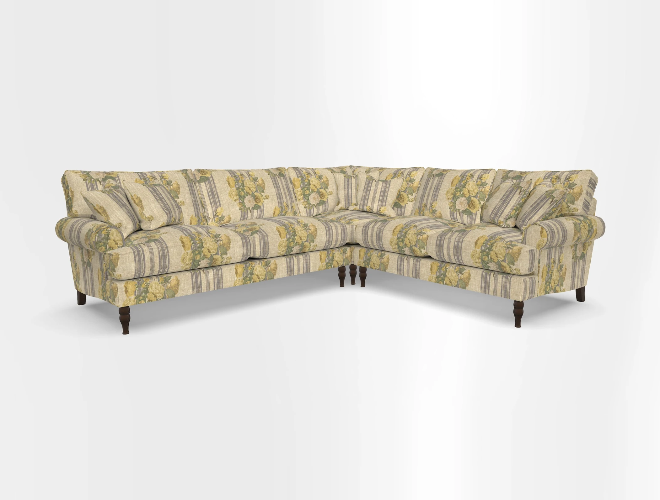 Cooksbridge corner sofa LHF in Cloth 21 Oak Leaf Beech