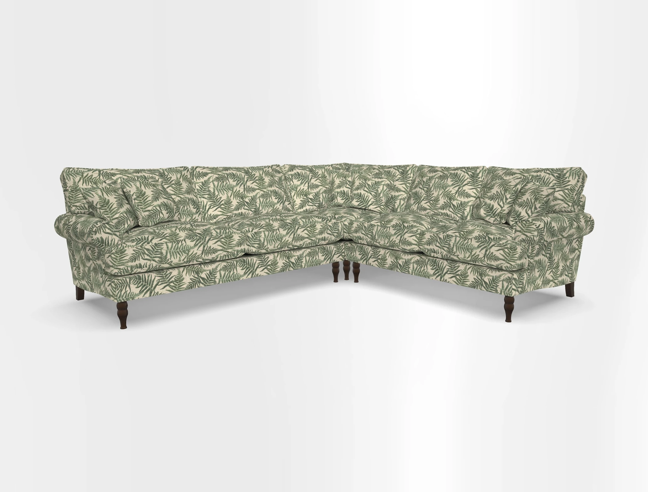 Cooksbridge corner sofa LHF in Cloth 21 Oak Leaf Beech