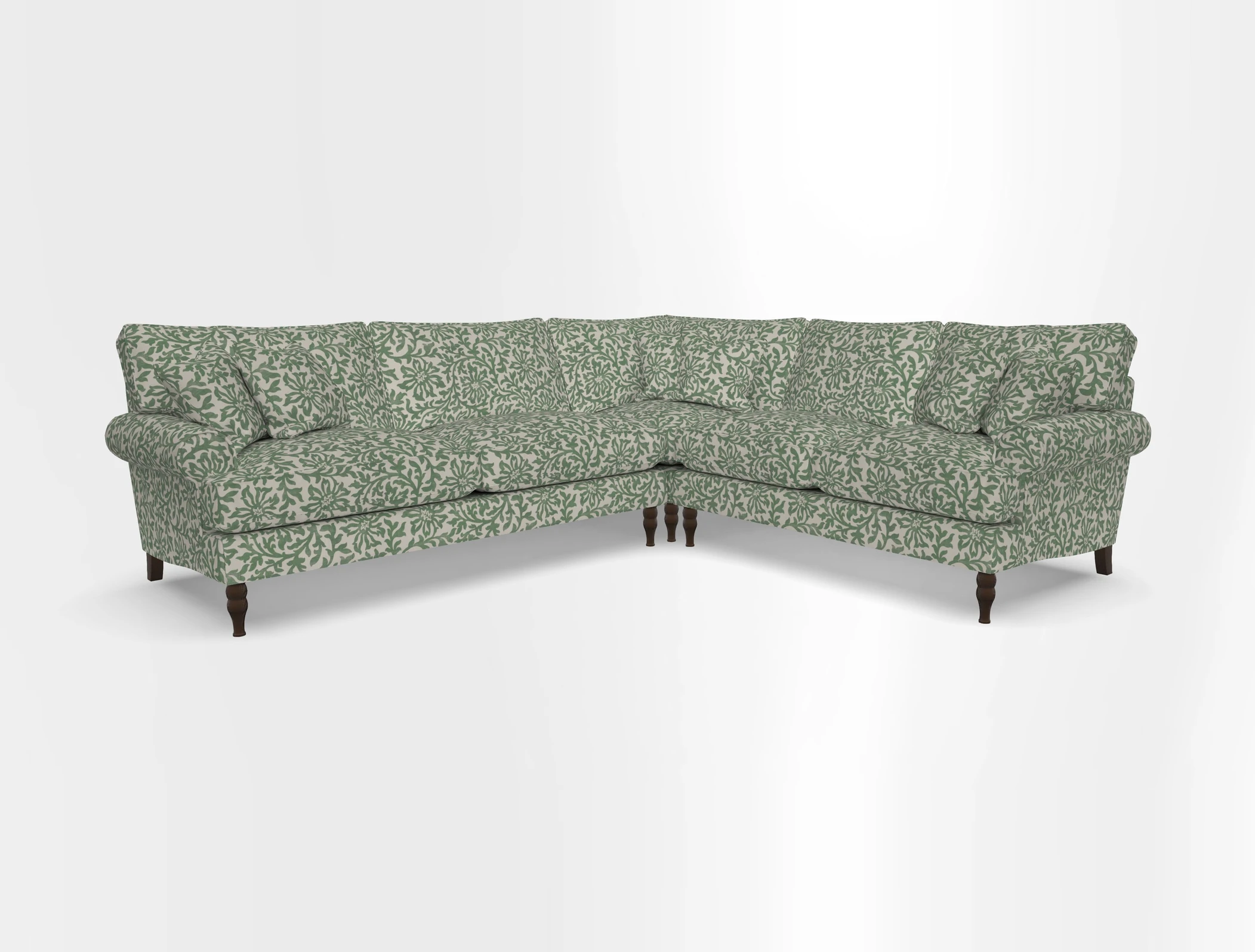 Cooksbridge corner sofa LHF in Cloth 21 Oak Leaf Beech