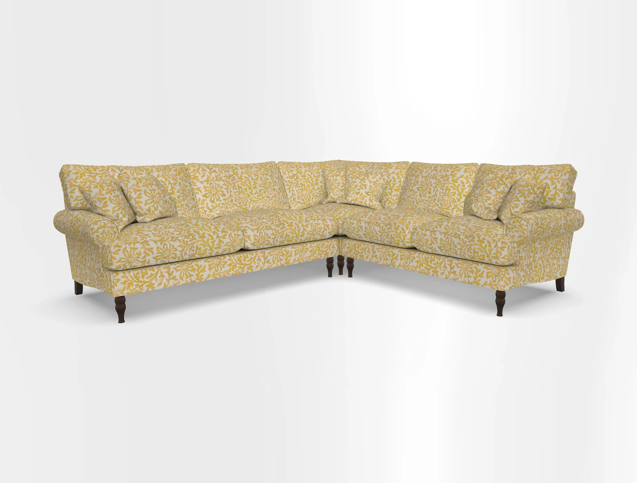 Cooksbridge corner sofa LHF in Cloth 21 Oak Leaf Beech