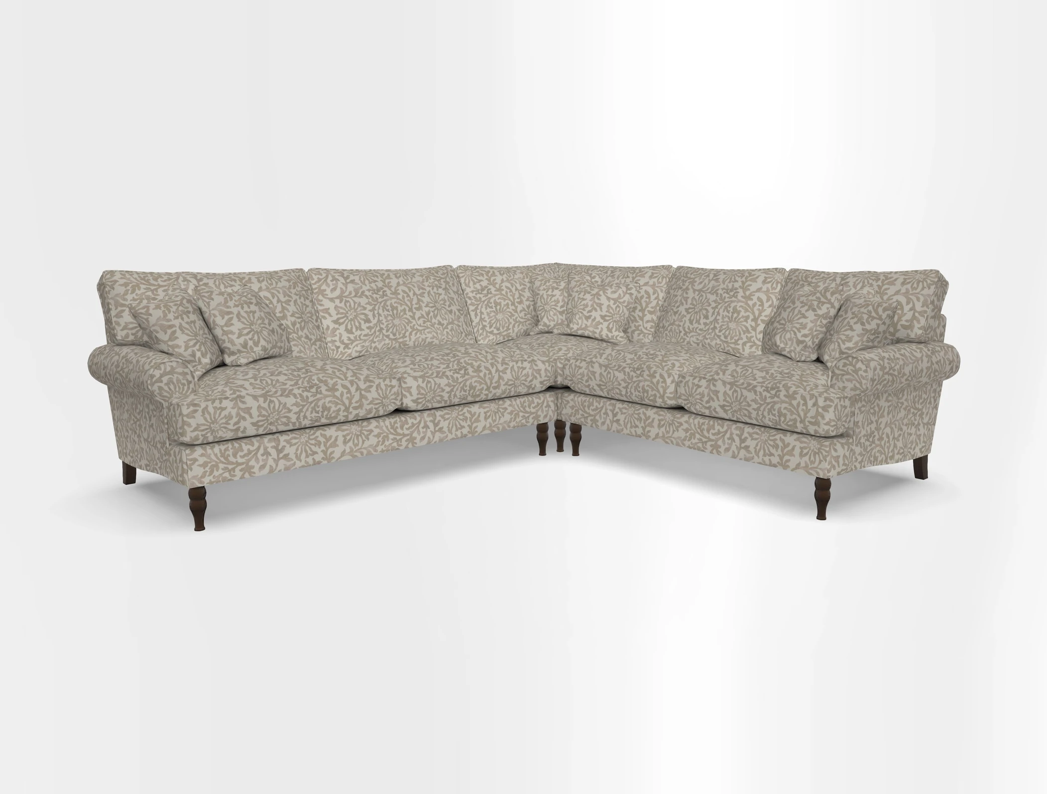Cooksbridge corner sofa LHF in Cloth 21 Oak Leaf Beech