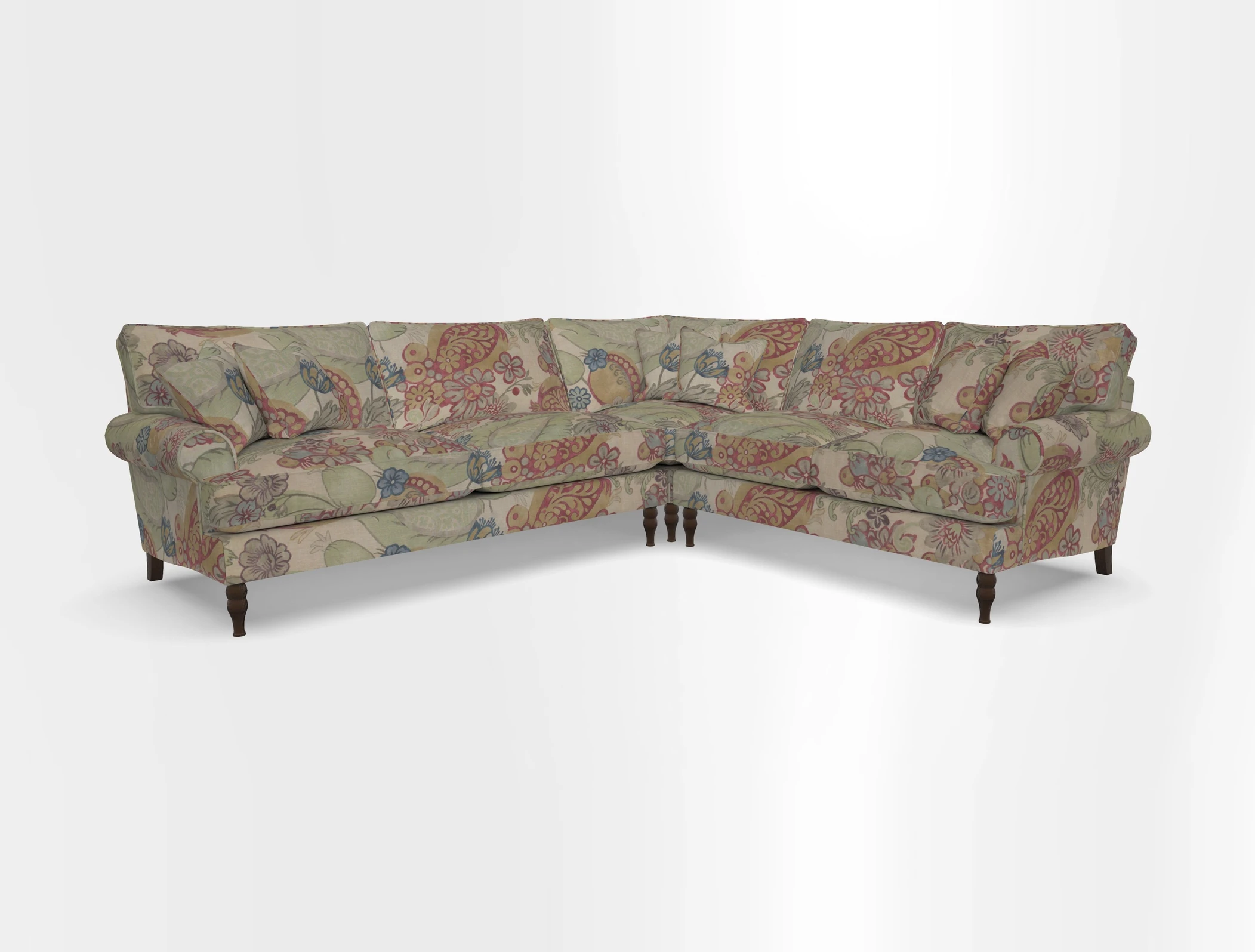 Cooksbridge corner sofa LHF in Cloth 21 Oak Leaf Beech