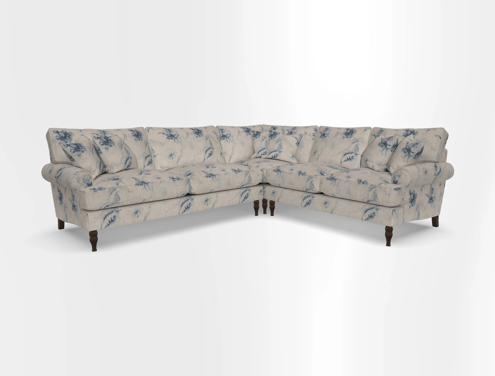 Cooksbridge corner sofa LHF in Cloth 21 Oak Leaf Beech