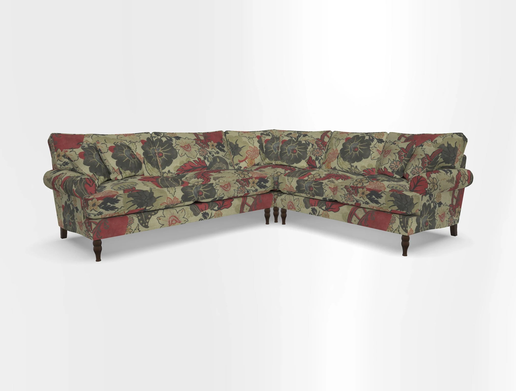 Cooksbridge corner sofa LHF in Cloth 21 Oak Leaf Beech