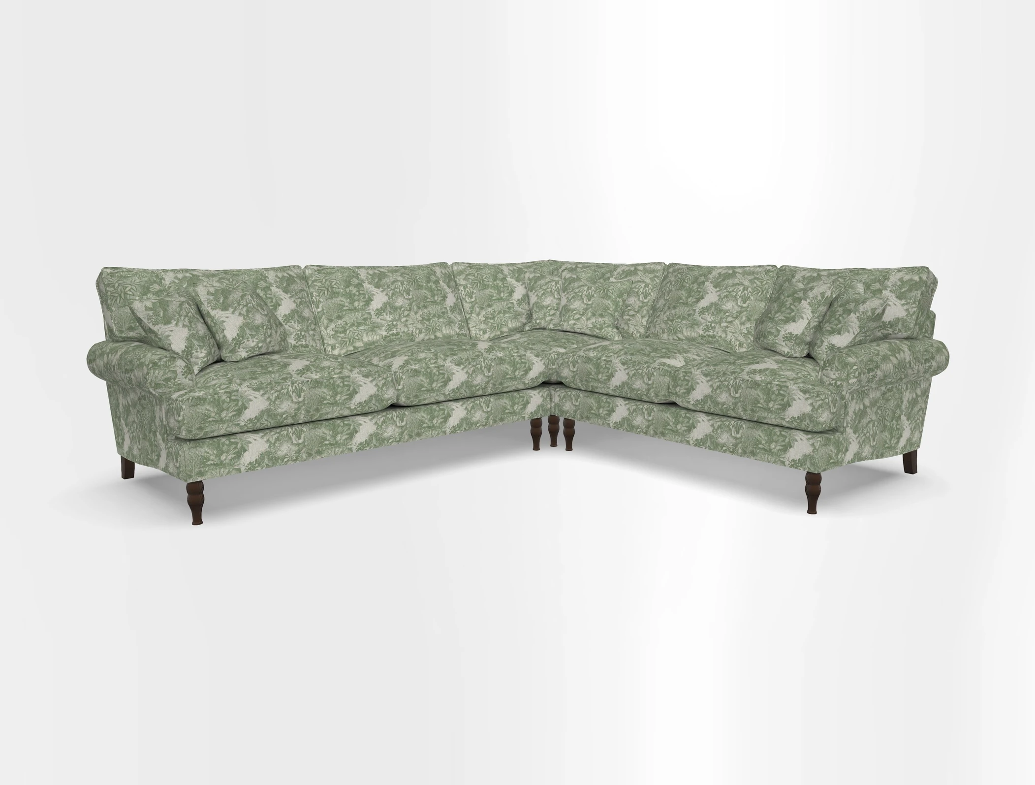 Cooksbridge corner sofa LHF in Cloth 21 Oak Leaf Beech
