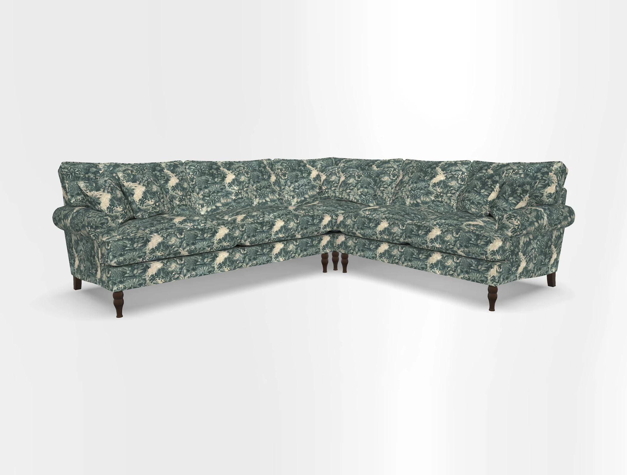 Cooksbridge corner sofa LHF in Cloth 21 Oak Leaf Beech