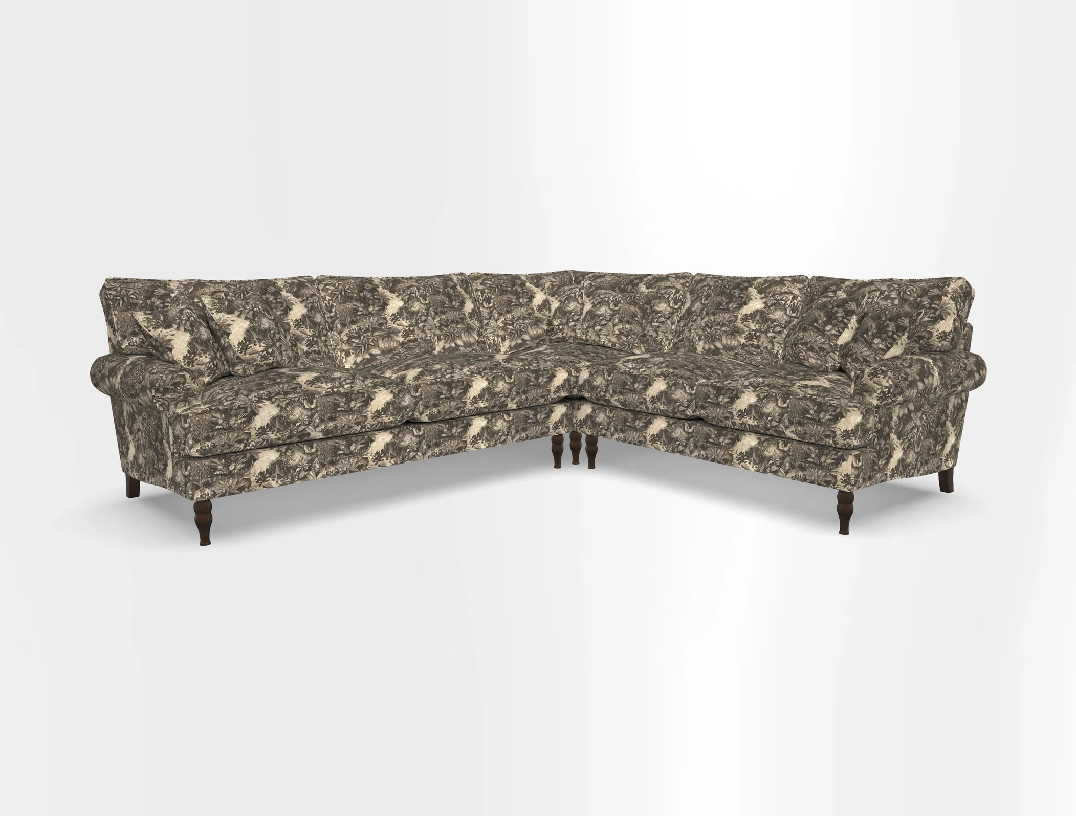 Cooksbridge corner sofa LHF in Cloth 21 Oak Leaf Beech