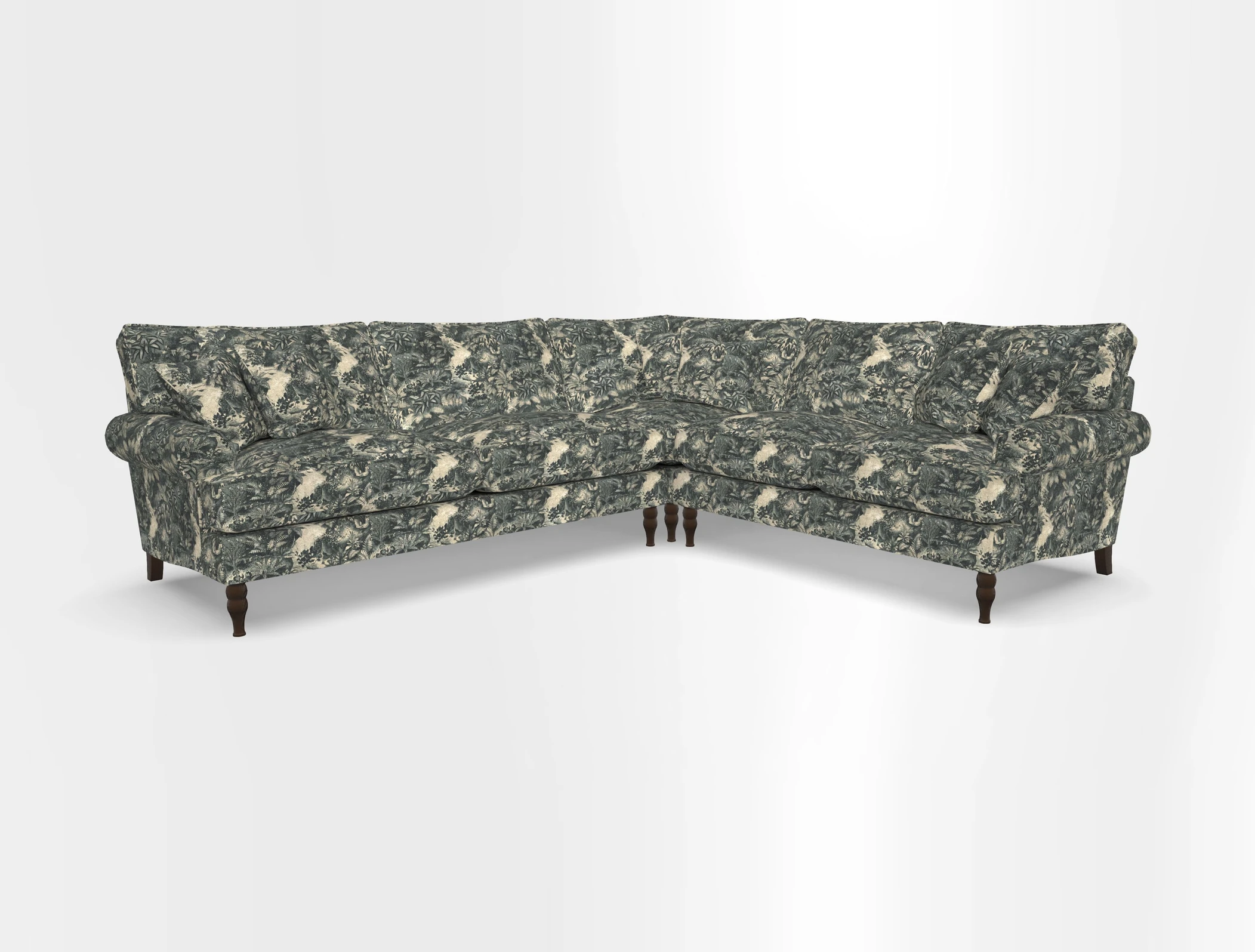 Cooksbridge corner sofa LHF in Cloth 21 Oak Leaf Beech