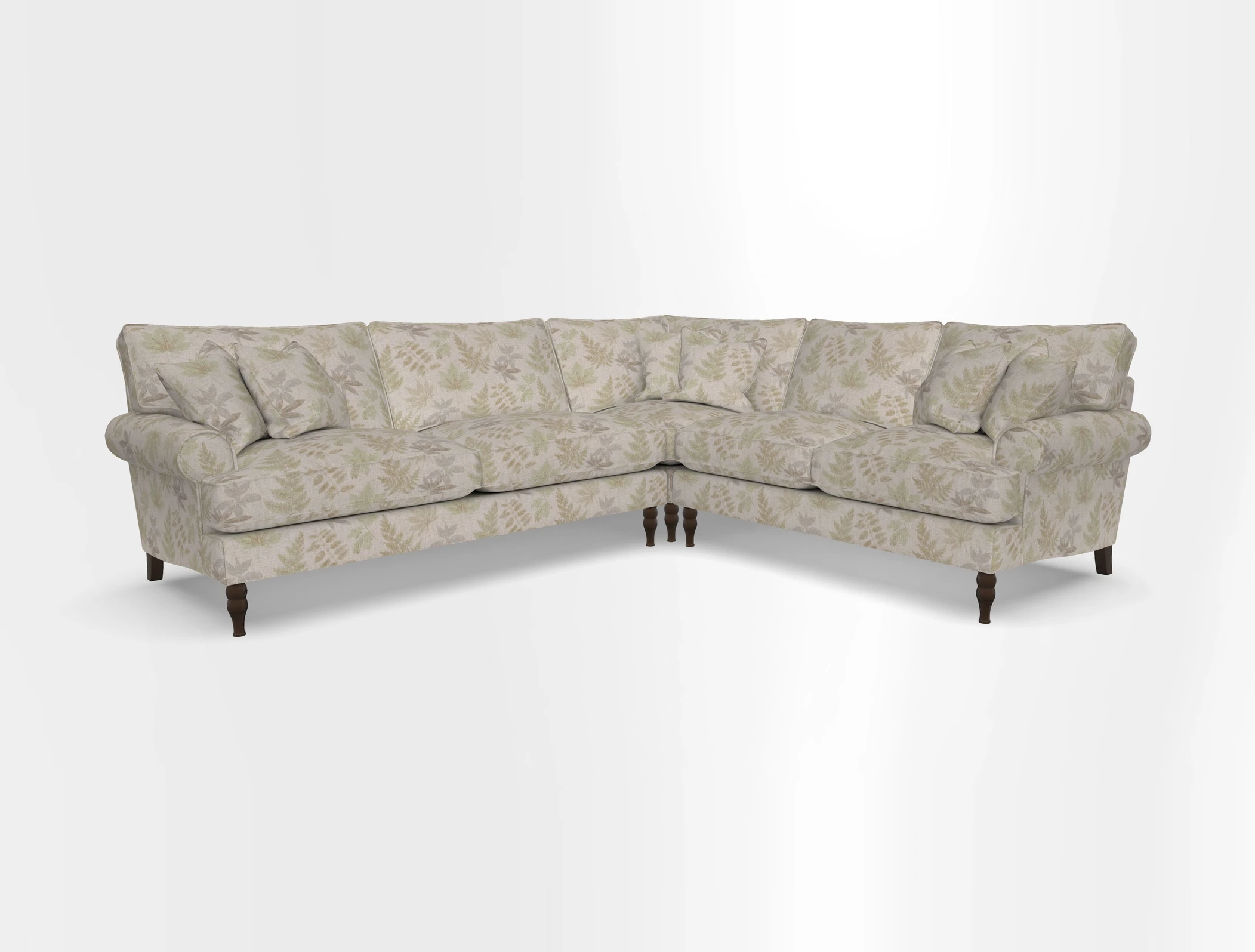 Cooksbridge corner sofa LHF in Cloth 21 Oak Leaf Beech