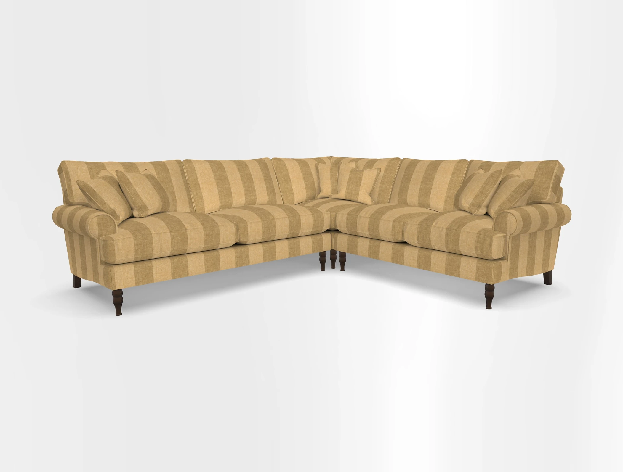 Cooksbridge corner sofa LHF in Cloth 21 Oak Leaf Beech