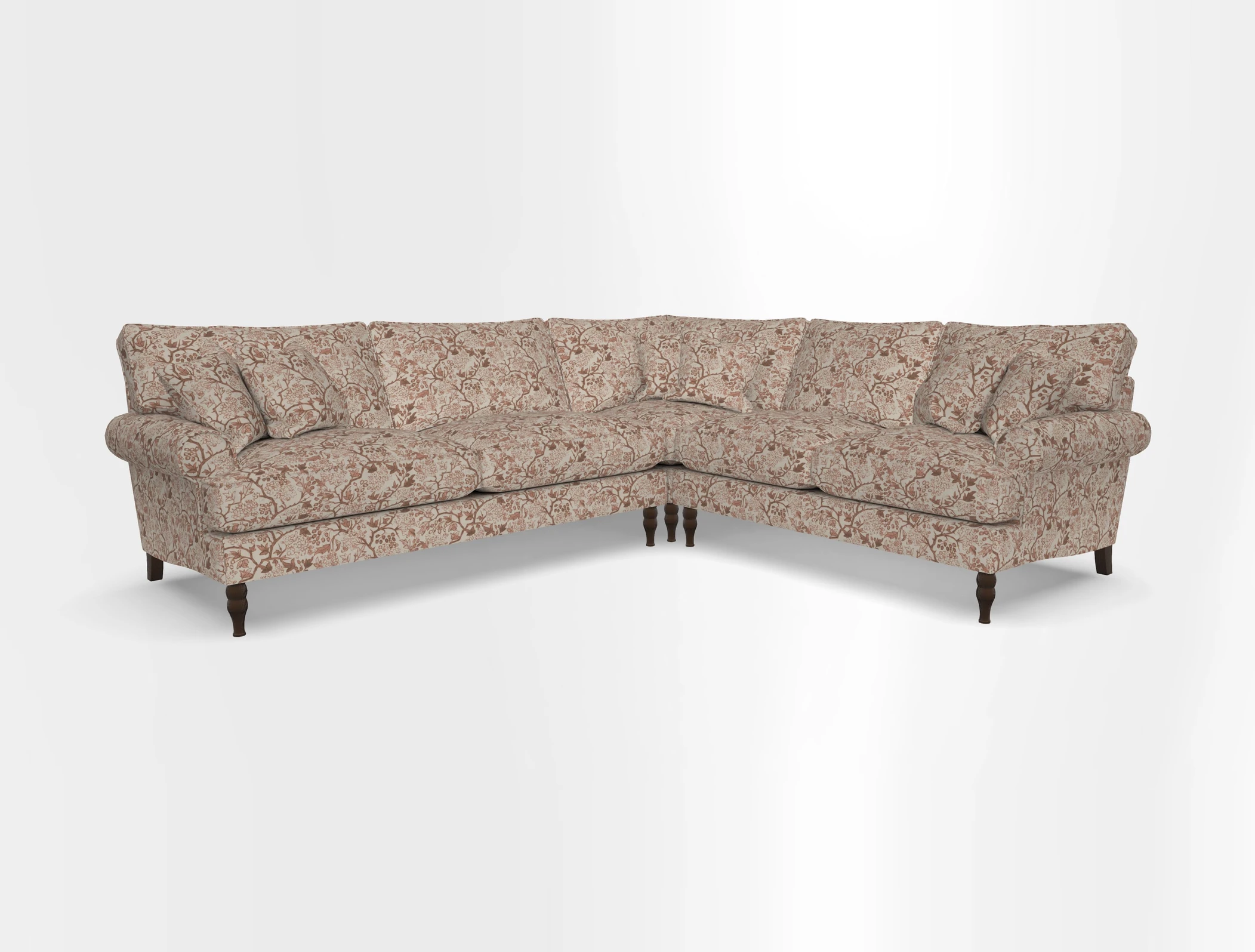 Cooksbridge corner sofa LHF in Cloth 21 Oak Leaf Beech