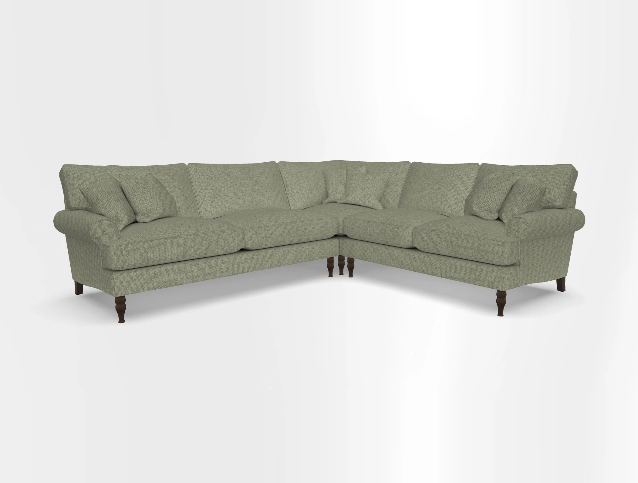 Cooksbridge corner sofa LHF in Cloth 21 Oak Leaf Beech