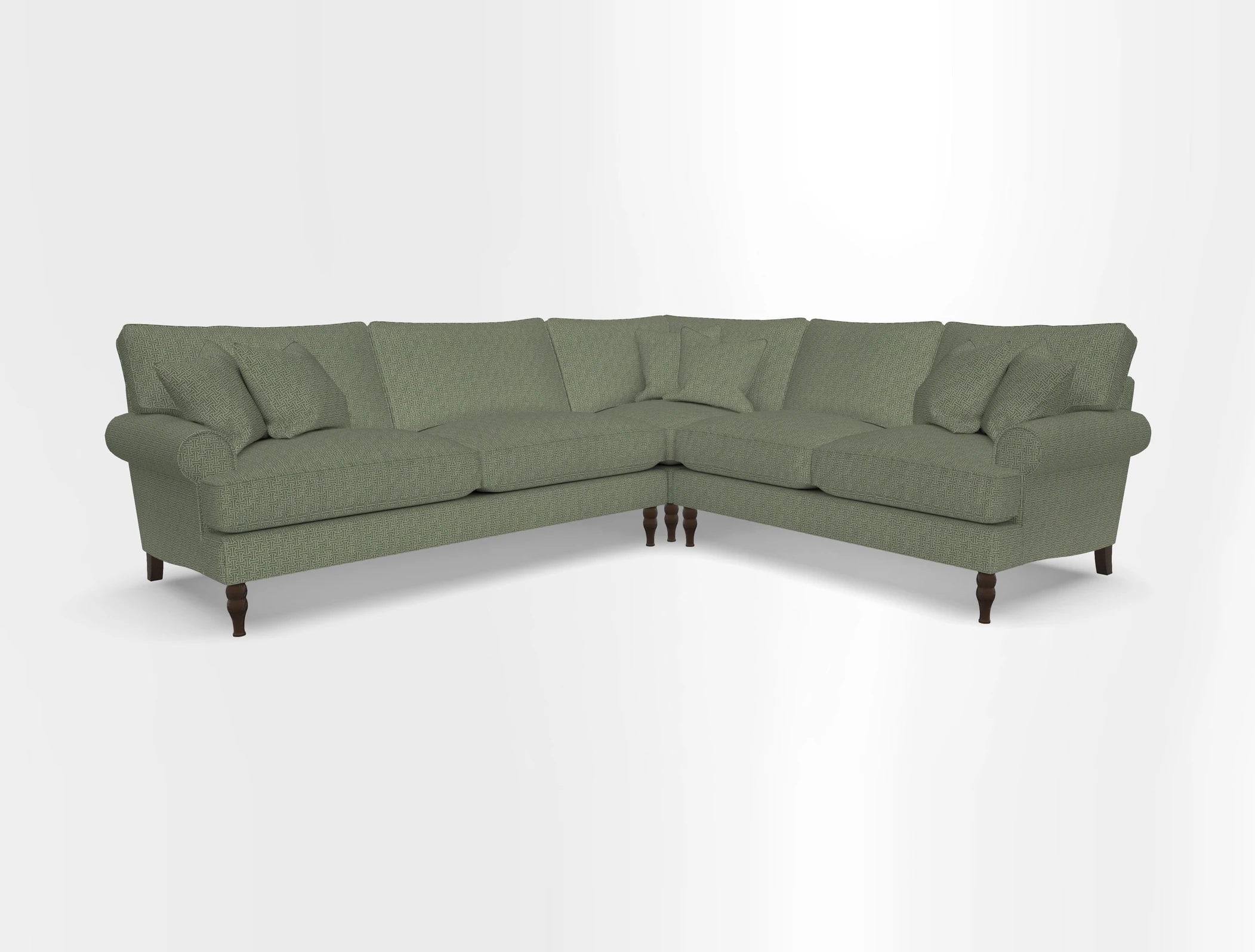 Cooksbridge corner sofa LHF in Cloth 21 Oak Leaf Beech