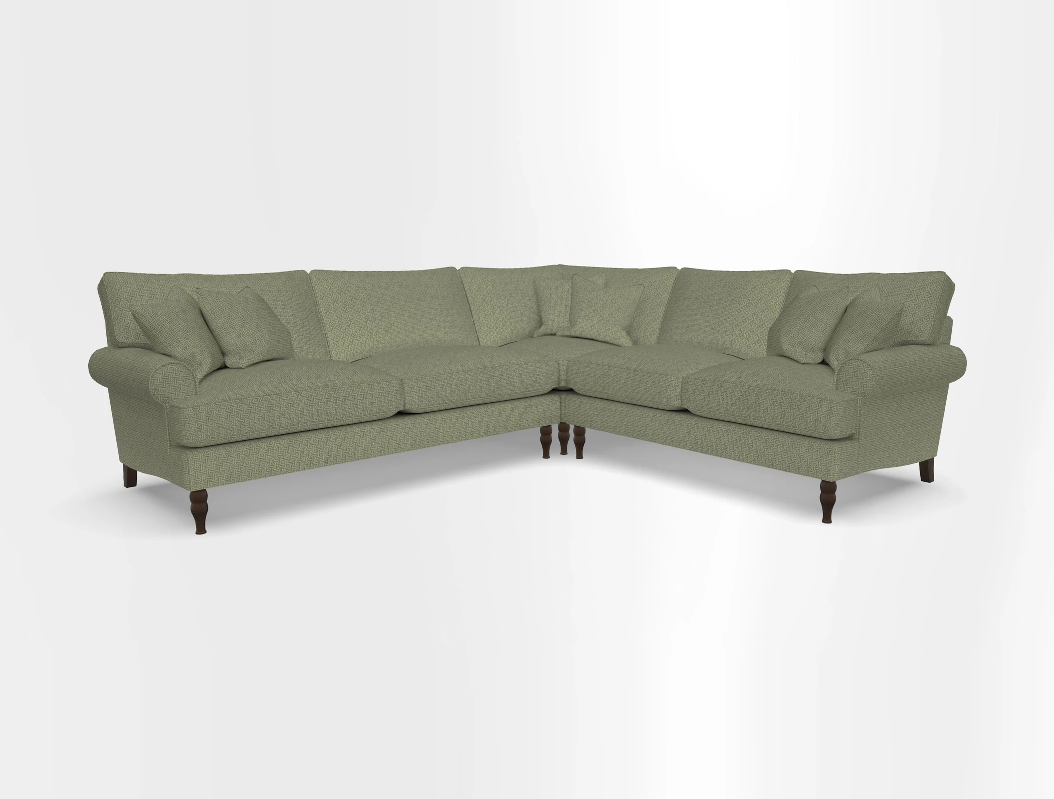 Cooksbridge corner sofa LHF in Cloth 21 Oak Leaf Beech