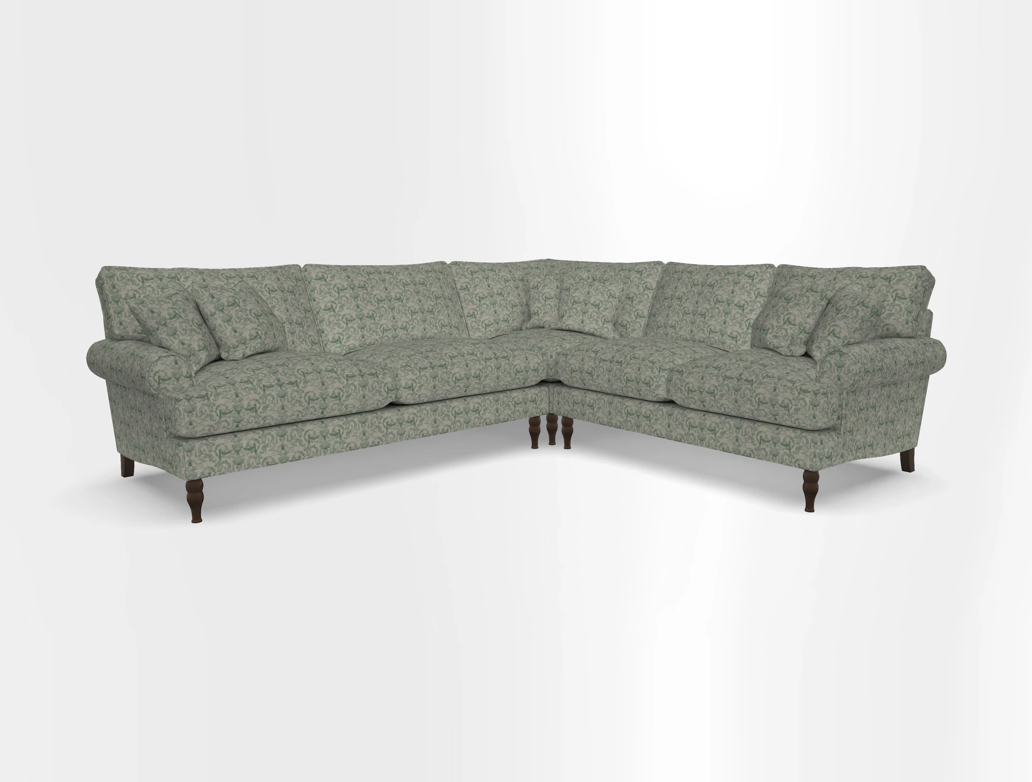 Cooksbridge corner sofa LHF in Cloth 21 Oak Leaf Beech