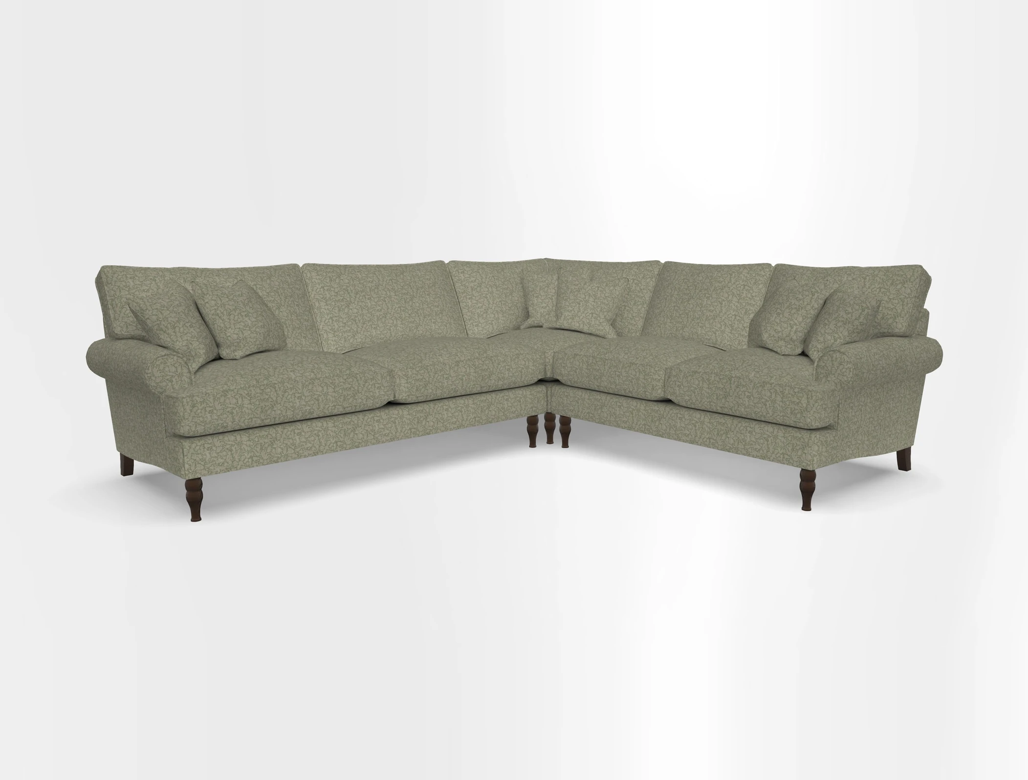 Cooksbridge corner sofa LHF in Cloth 21 Oak Leaf Beech