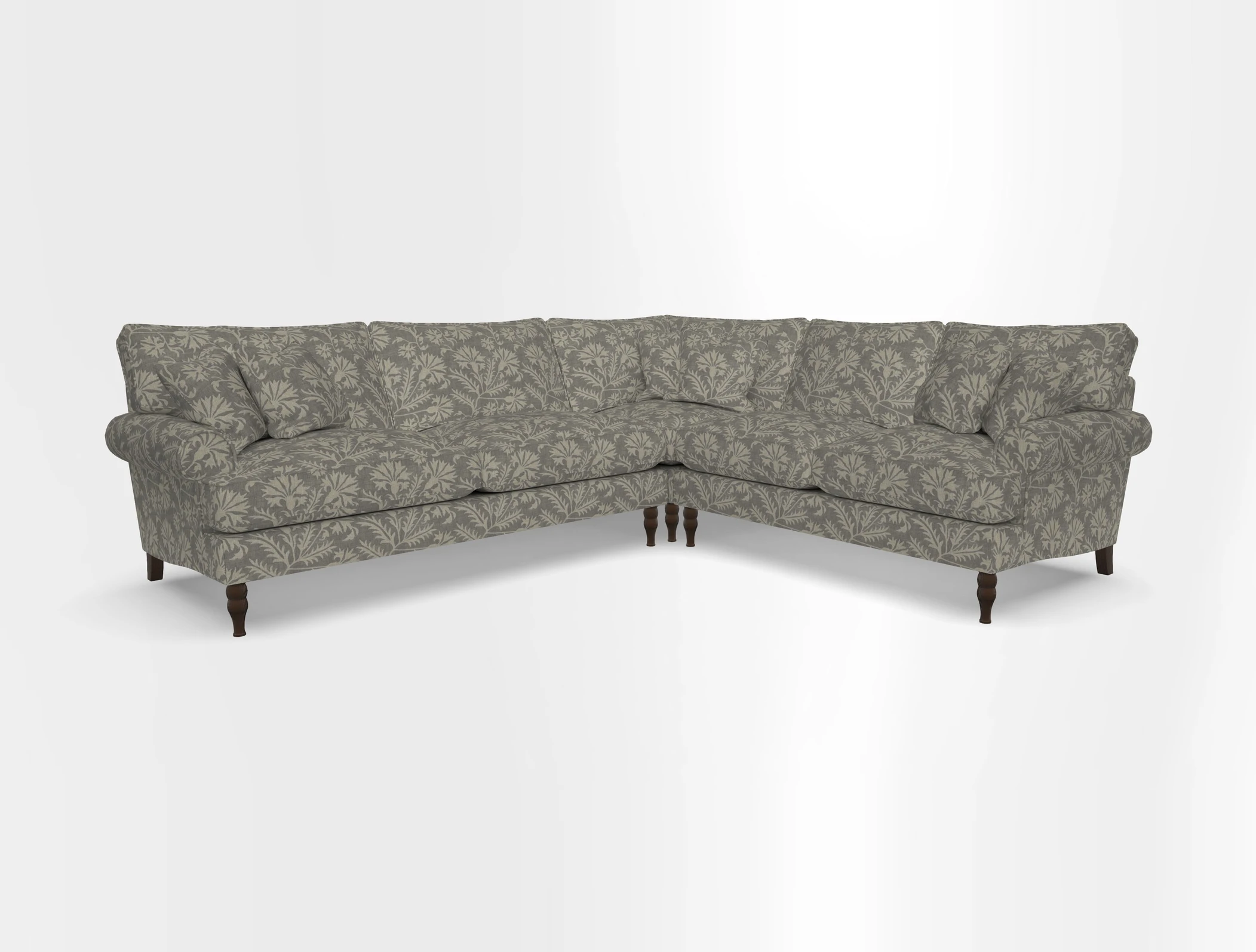 Cooksbridge corner sofa LHF in Cloth 21 Oak Leaf Beech