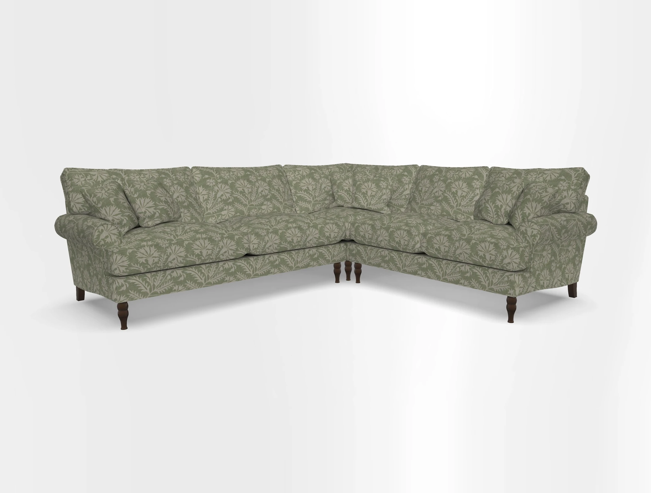 Cooksbridge corner sofa LHF in Cloth 21 Oak Leaf Beech