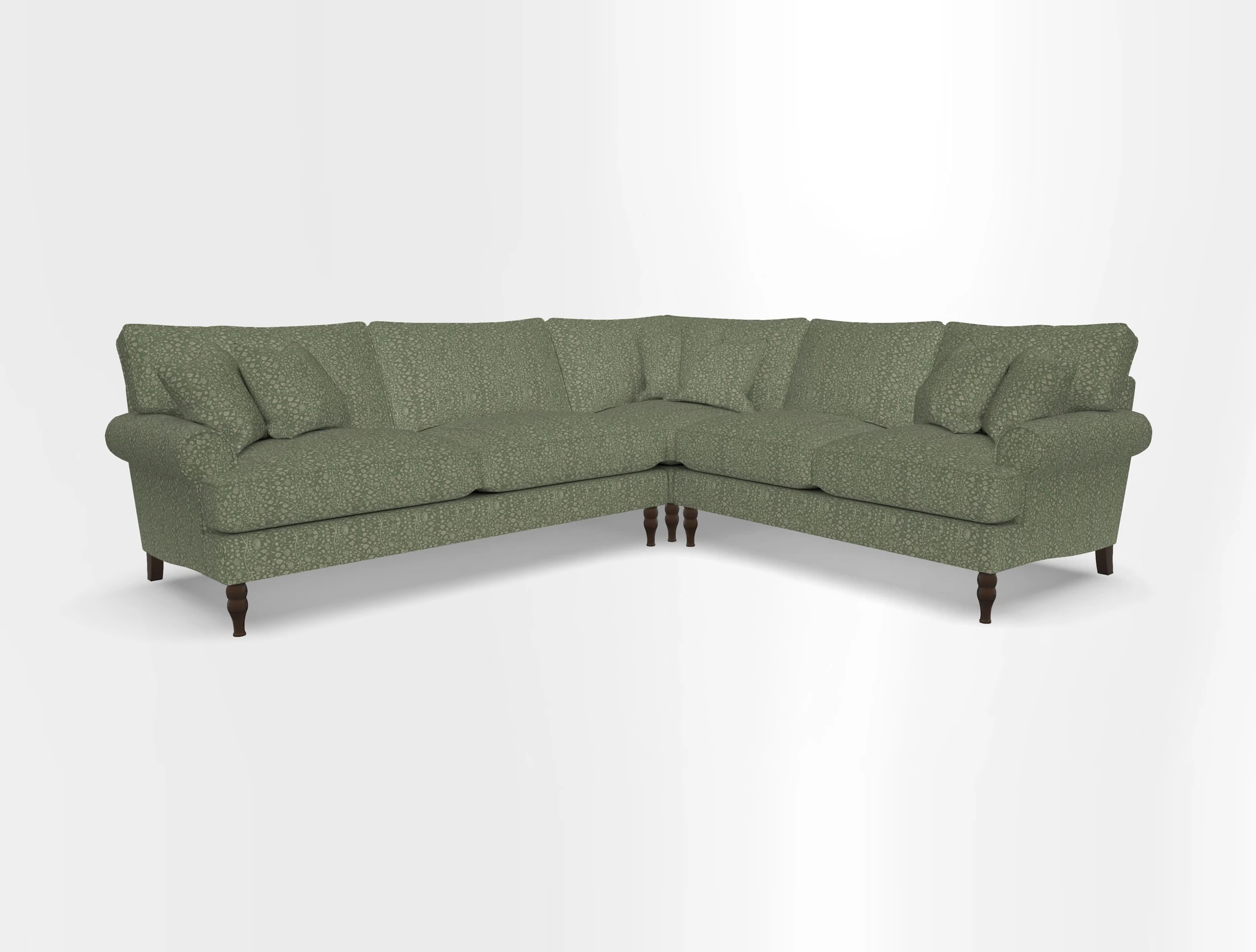 Cooksbridge corner sofa LHF in Cloth 21 Oak Leaf Beech