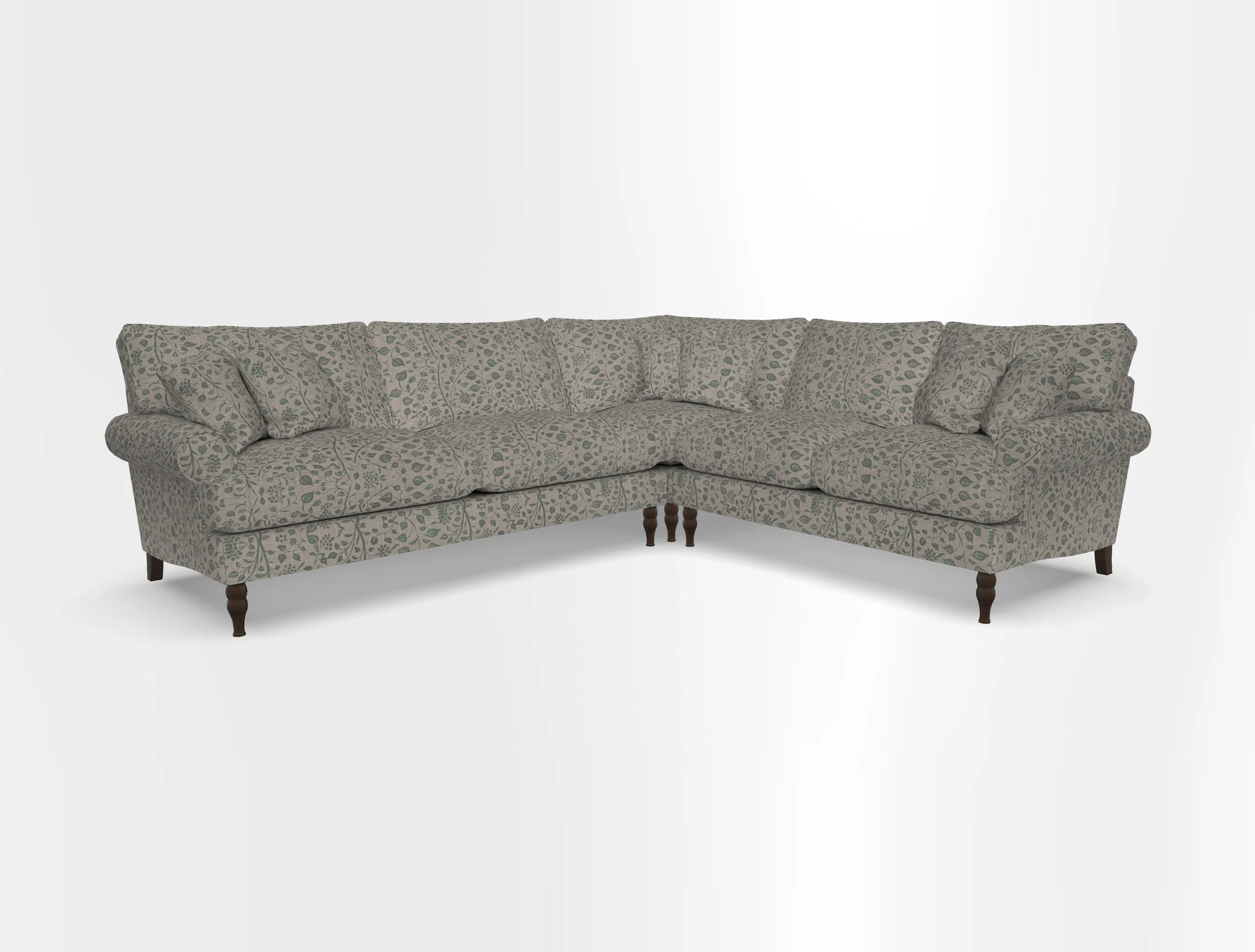 Cooksbridge corner sofa LHF in Cloth 21 Oak Leaf Beech
