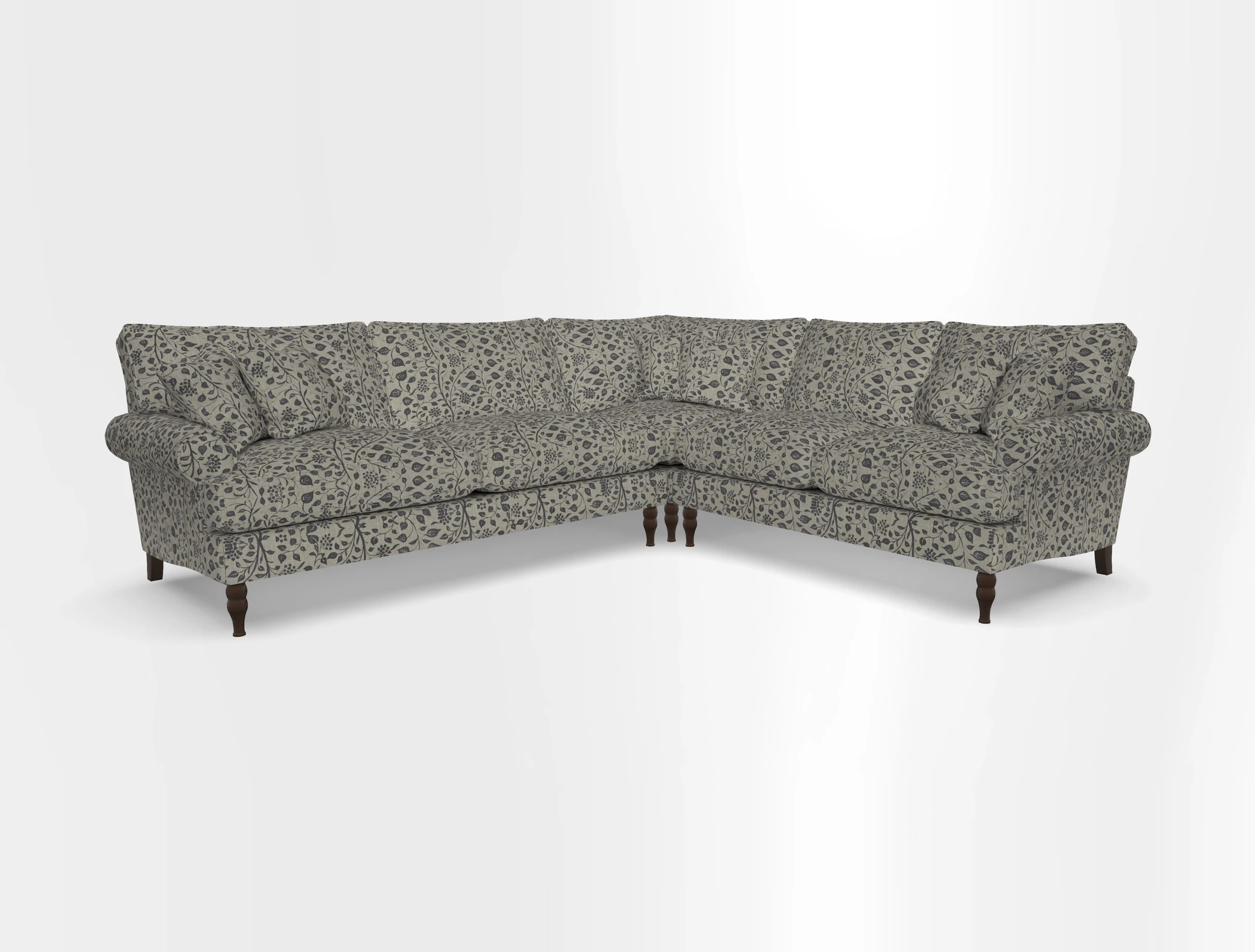 Cooksbridge corner sofa LHF in Cloth 21 Oak Leaf Beech