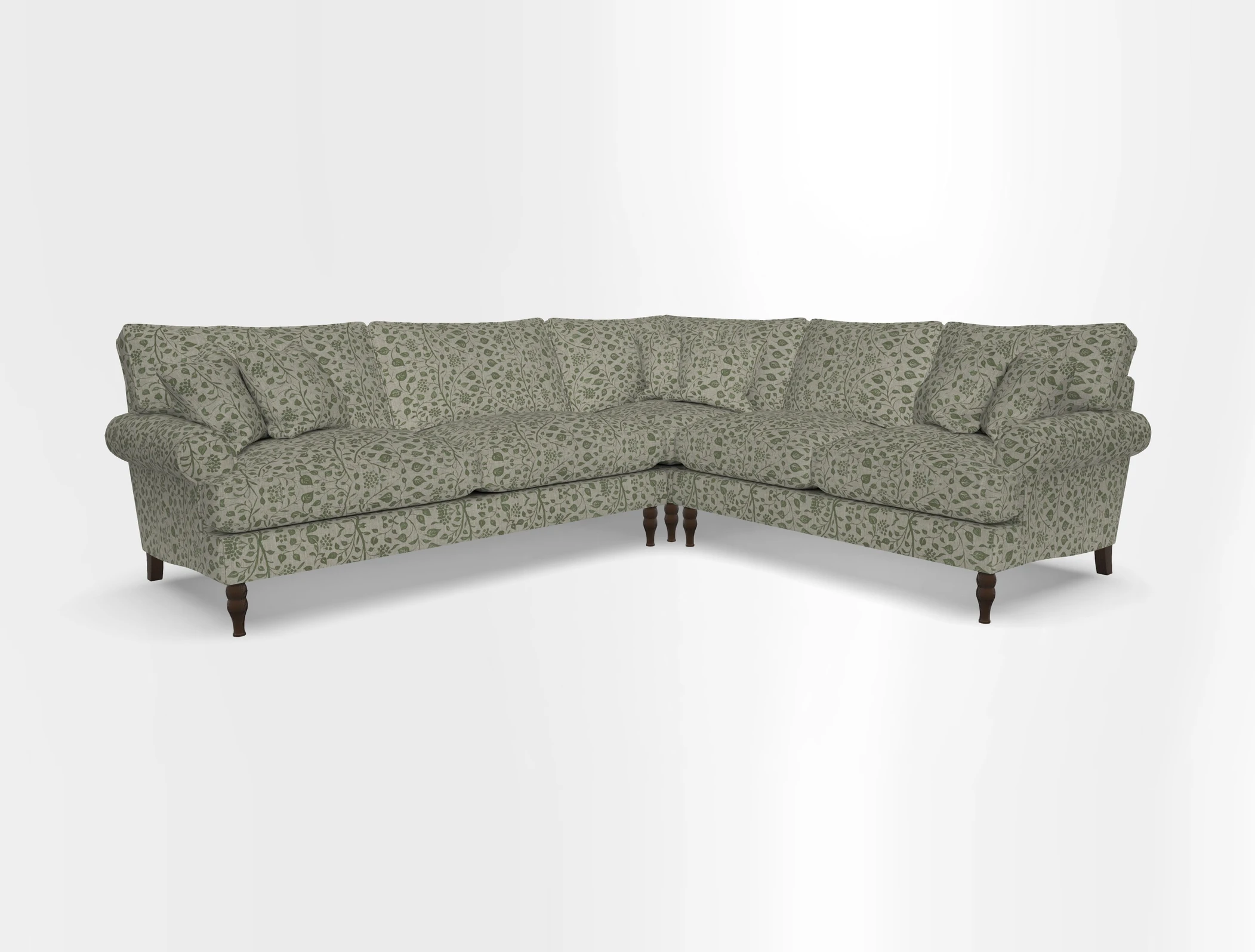 Cooksbridge corner sofa LHF in Cloth 21 Oak Leaf Beech