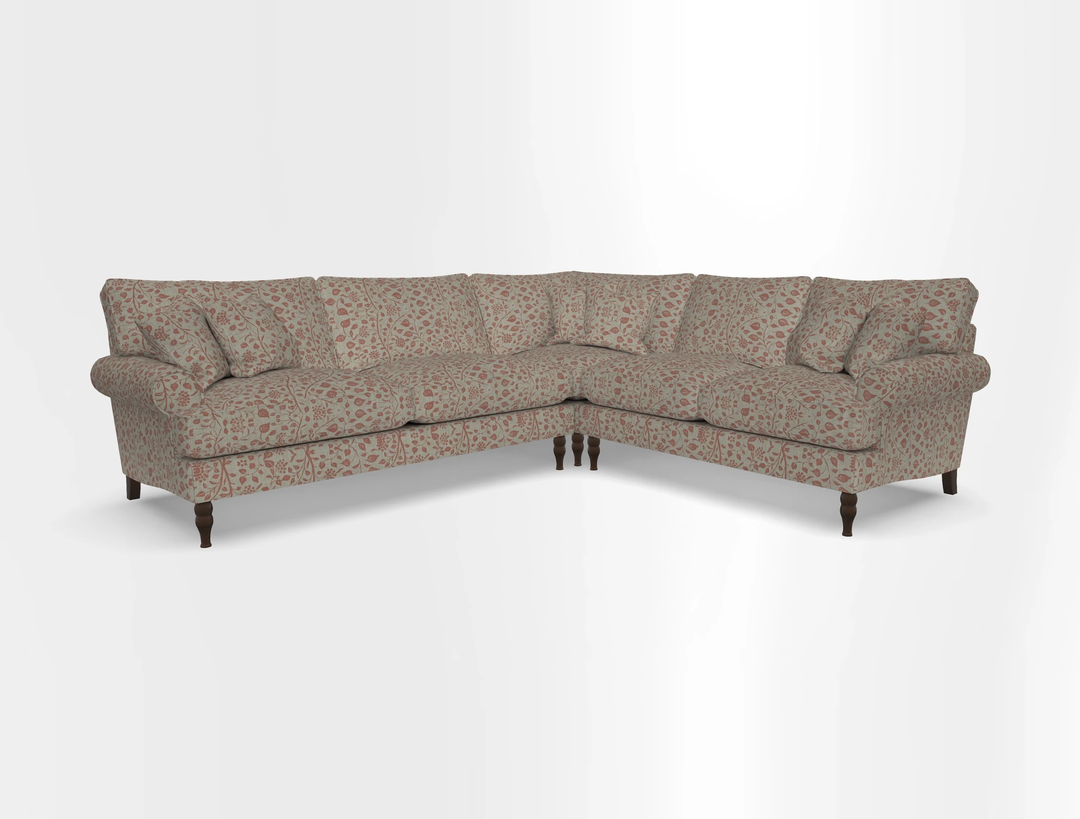 Cooksbridge corner sofa LHF in Cloth 21 Oak Leaf Beech