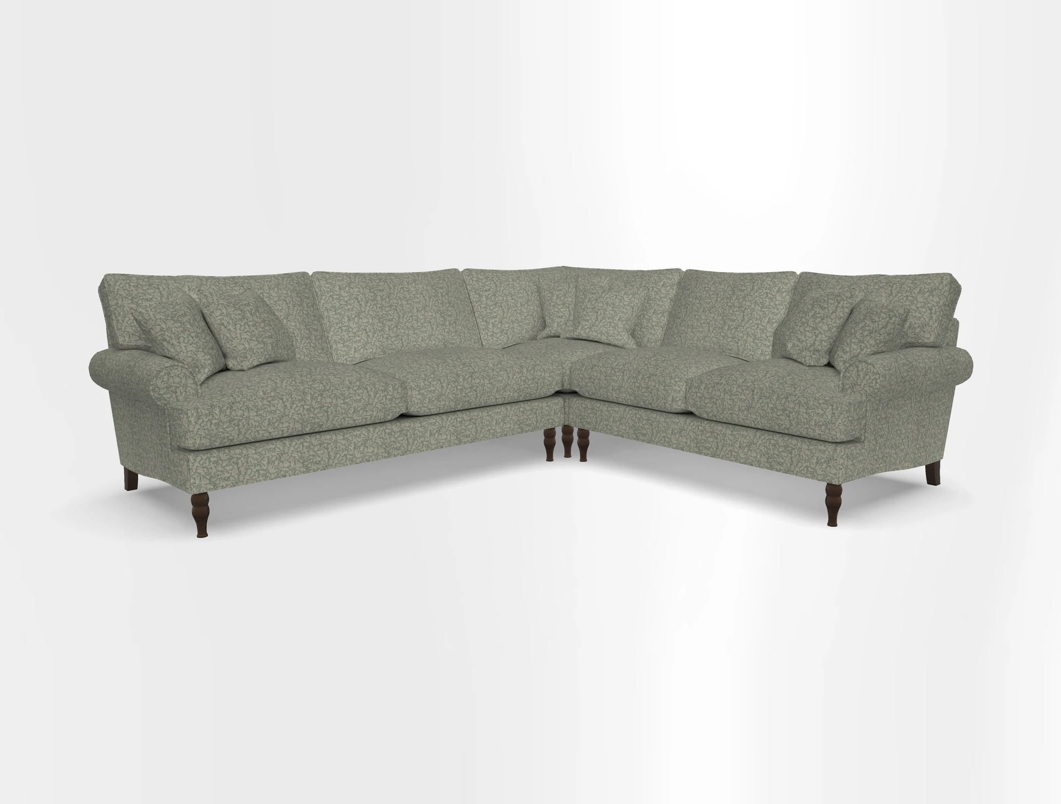 Cooksbridge corner sofa LHF in Cloth 21 Oak Leaf Beech