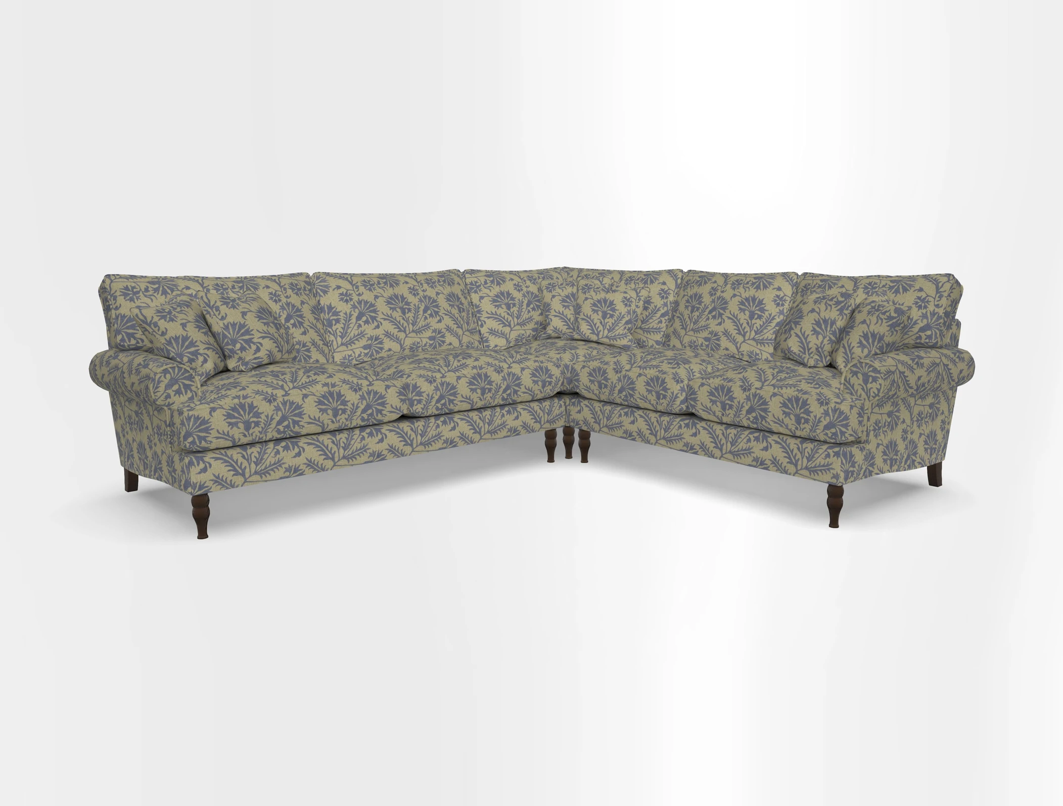 Cooksbridge corner sofa LHF in Cloth 21 Oak Leaf Beech