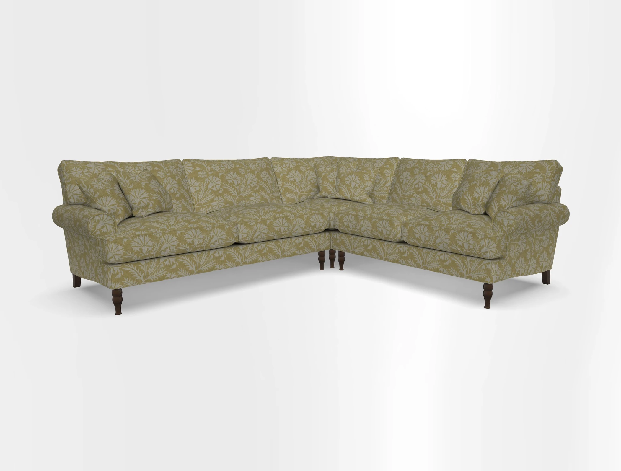 Cooksbridge corner sofa LHF in Cloth 21 Oak Leaf Beech