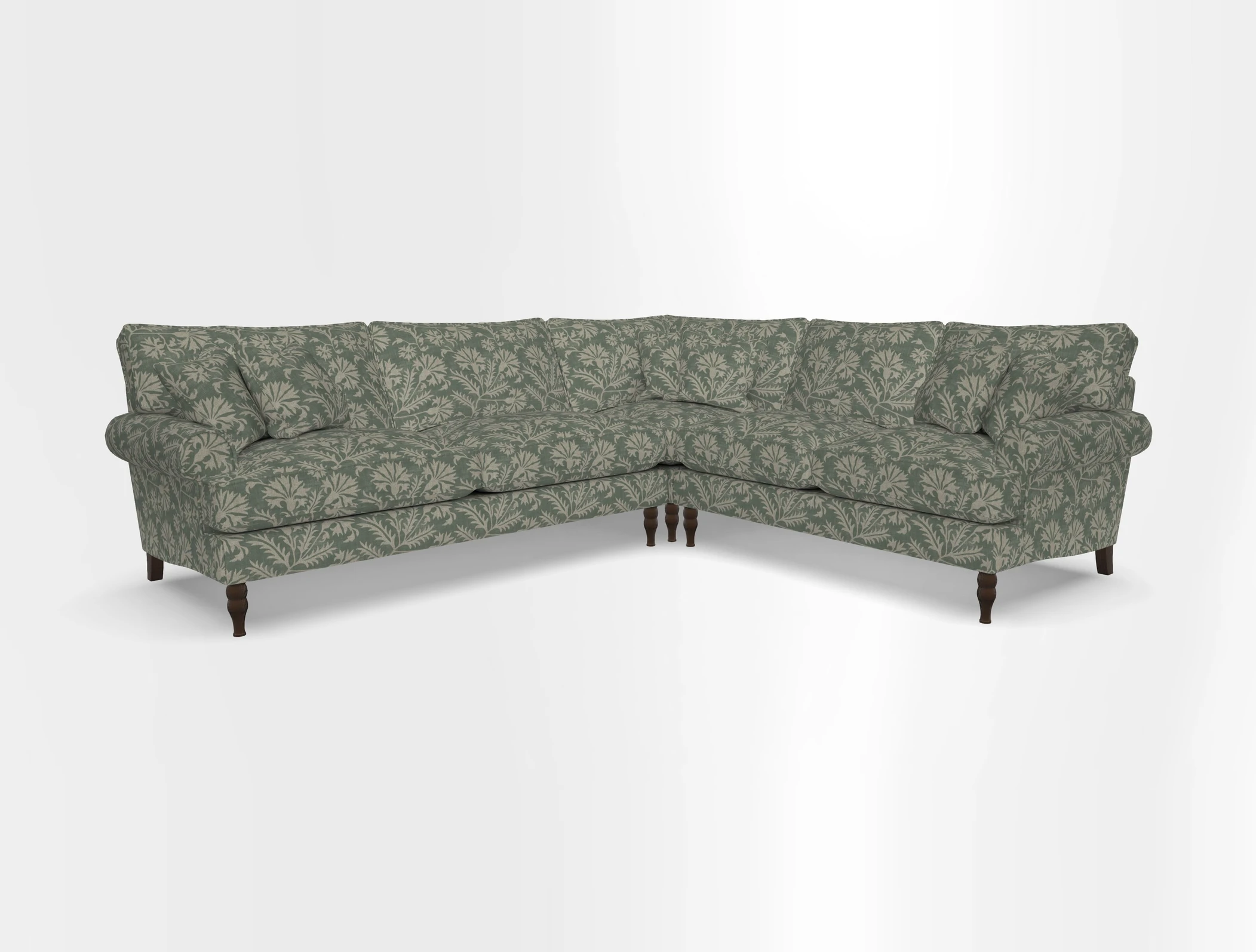 Cooksbridge corner sofa LHF in Cloth 21 Oak Leaf Beech