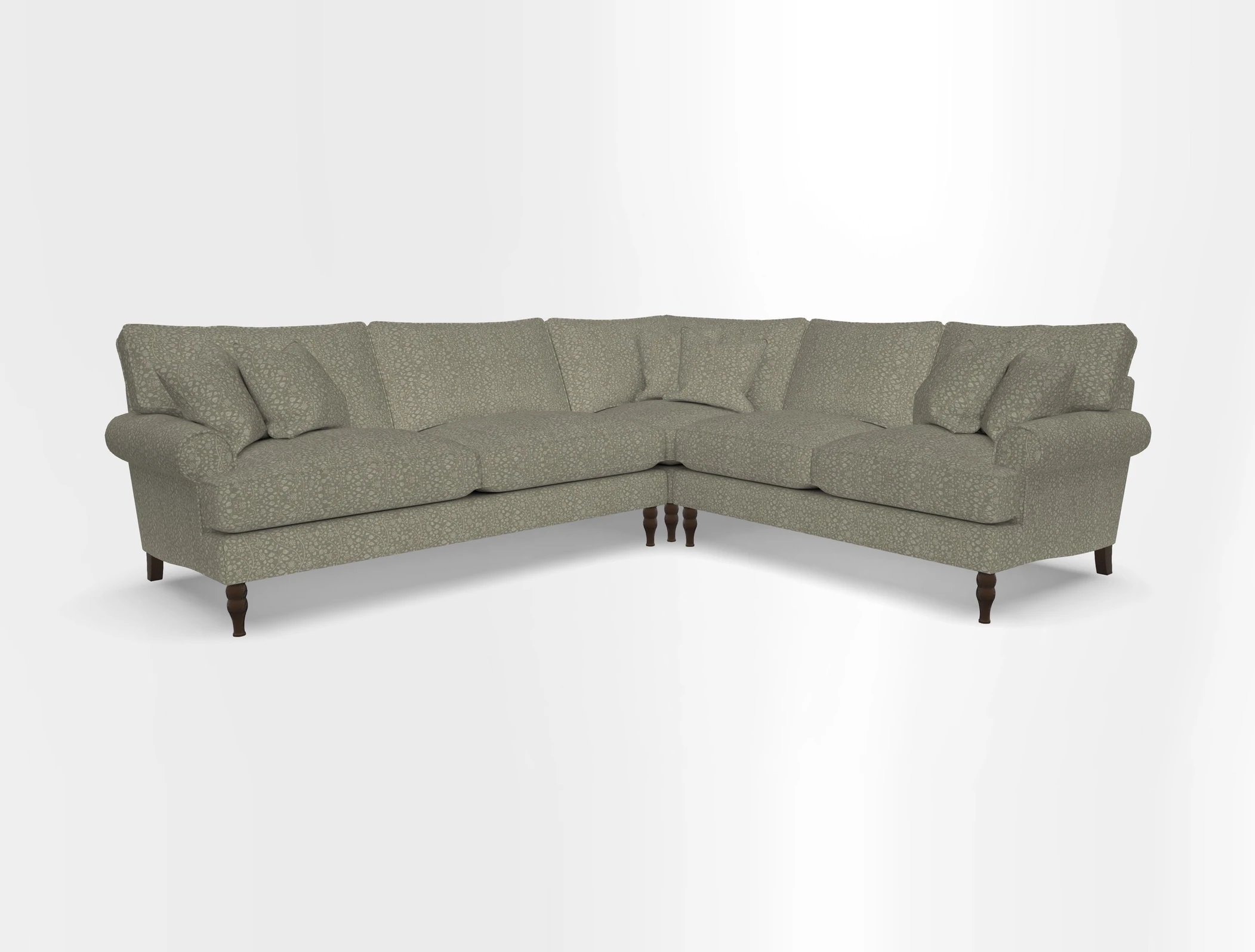 Cooksbridge corner sofa LHF in Cloth 21 Oak Leaf Beech