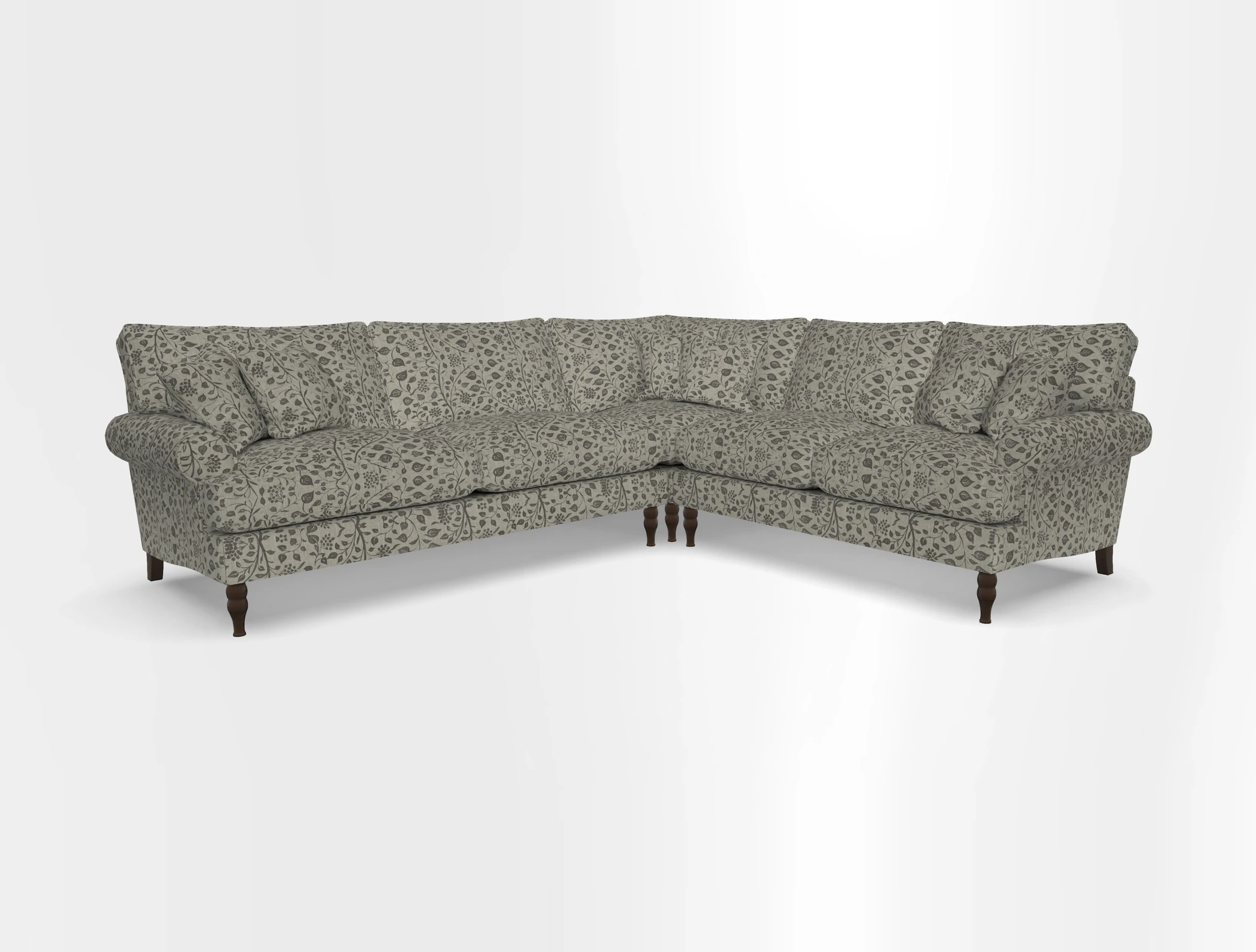 Cooksbridge corner sofa LHF in Cloth 21 Oak Leaf Beech
