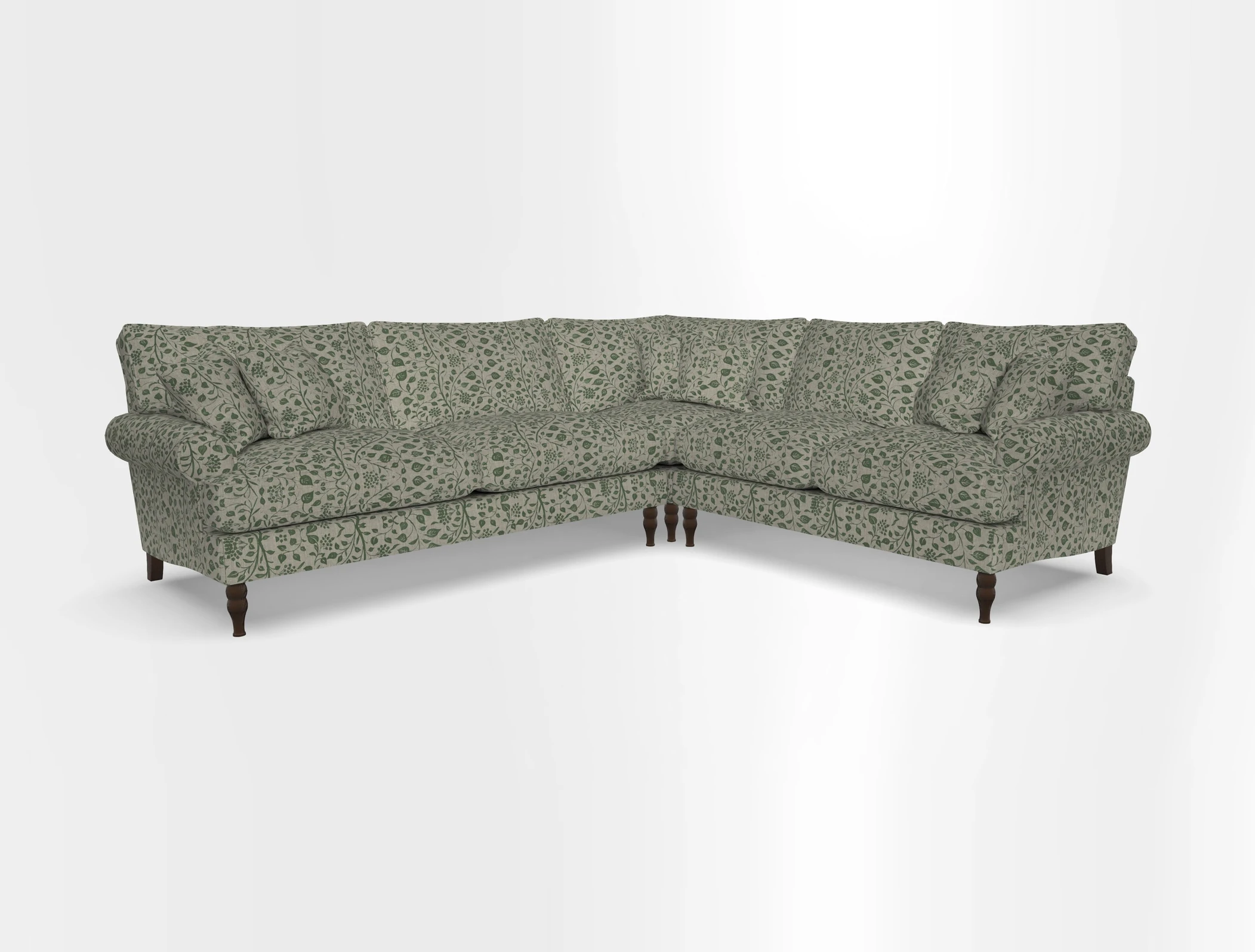 Cooksbridge corner sofa LHF in Cloth 21 Oak Leaf Beech