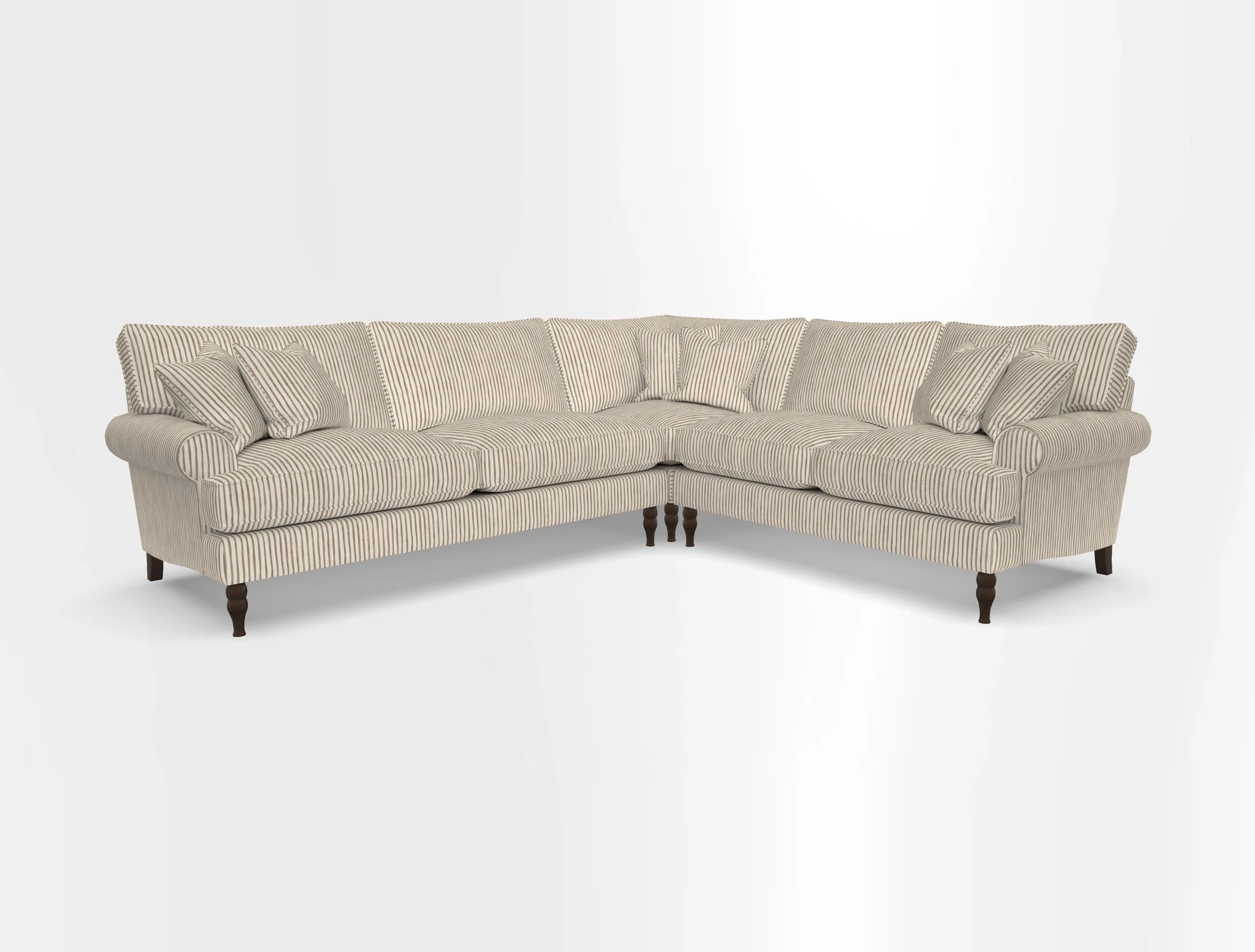 Cooksbridge corner sofa LHF in Cloth 21 Oak Leaf Beech