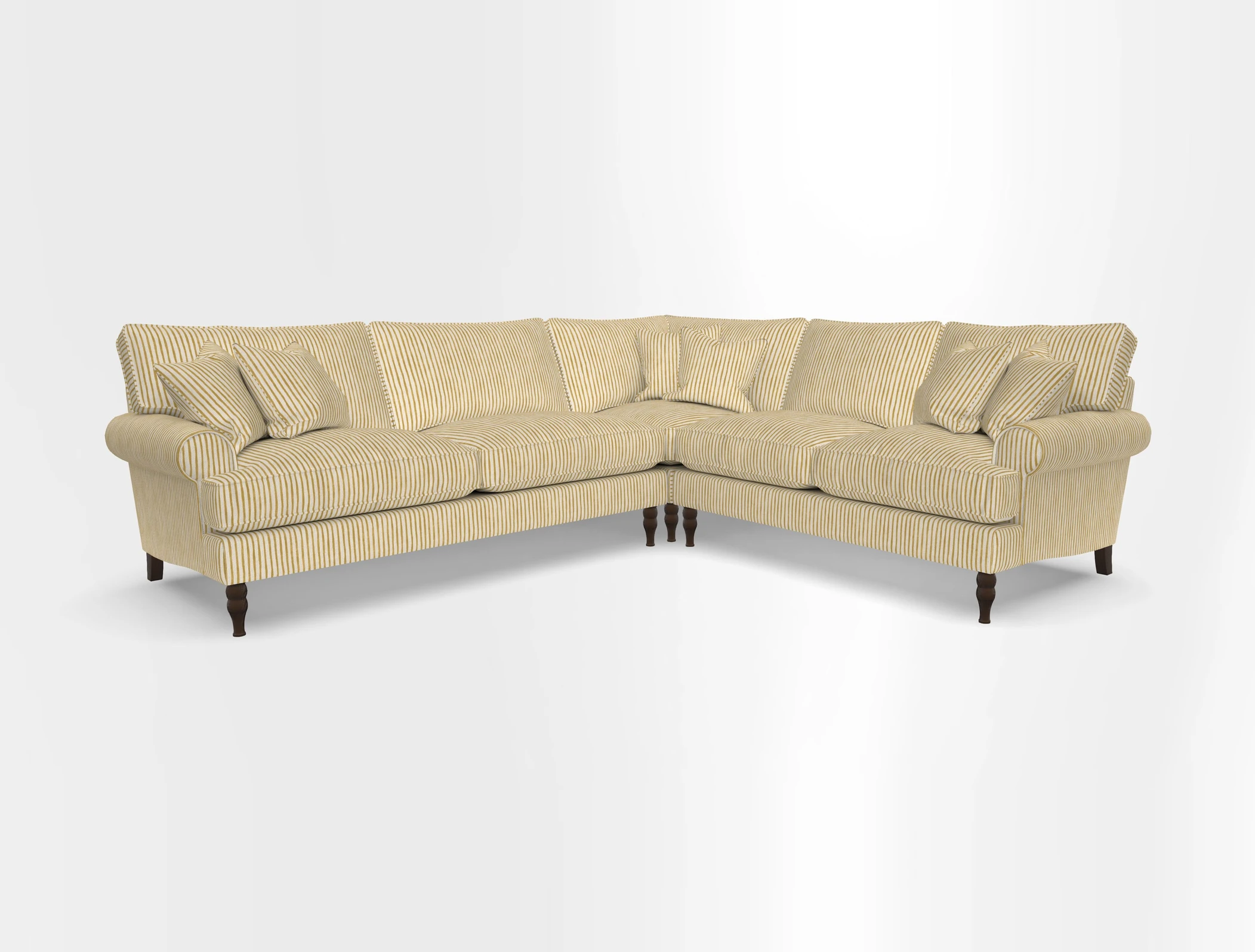 Cooksbridge corner sofa LHF in Cloth 21 Oak Leaf Beech