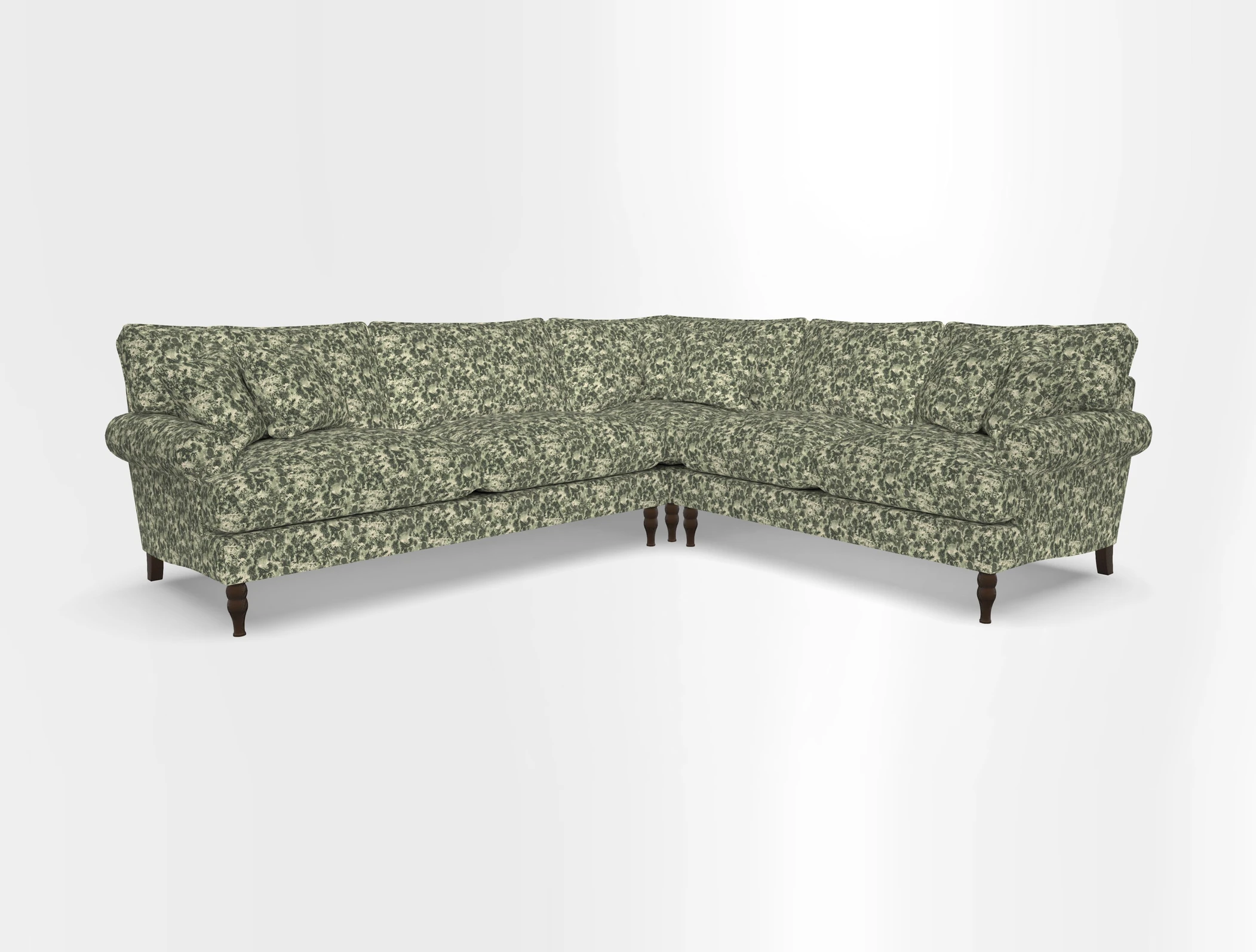 Cooksbridge corner sofa LHF in Cloth 21 Oak Leaf Beech