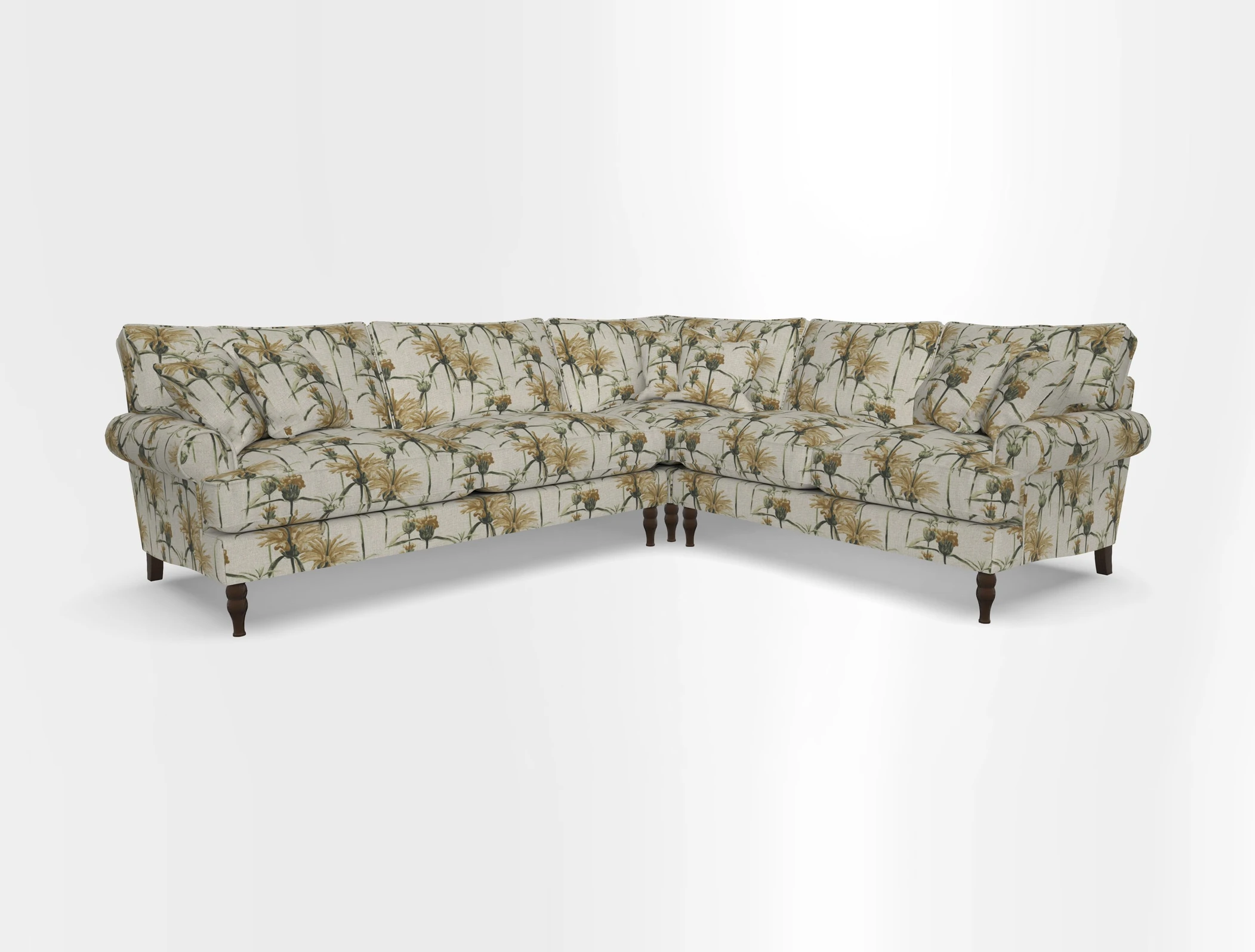 Cooksbridge corner sofa LHF in Cloth 21 Oak Leaf Beech