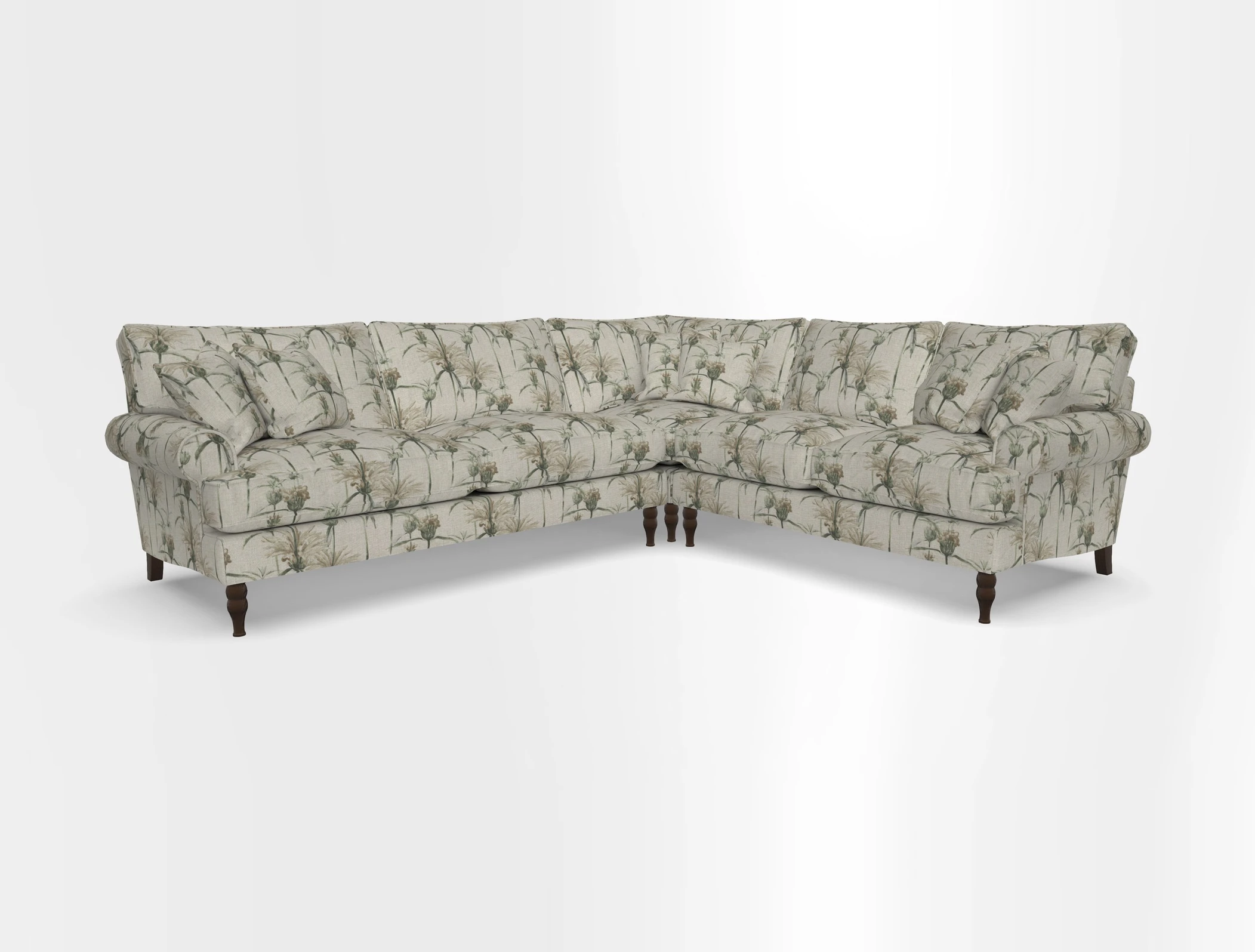 Cooksbridge corner sofa LHF in Cloth 21 Oak Leaf Beech